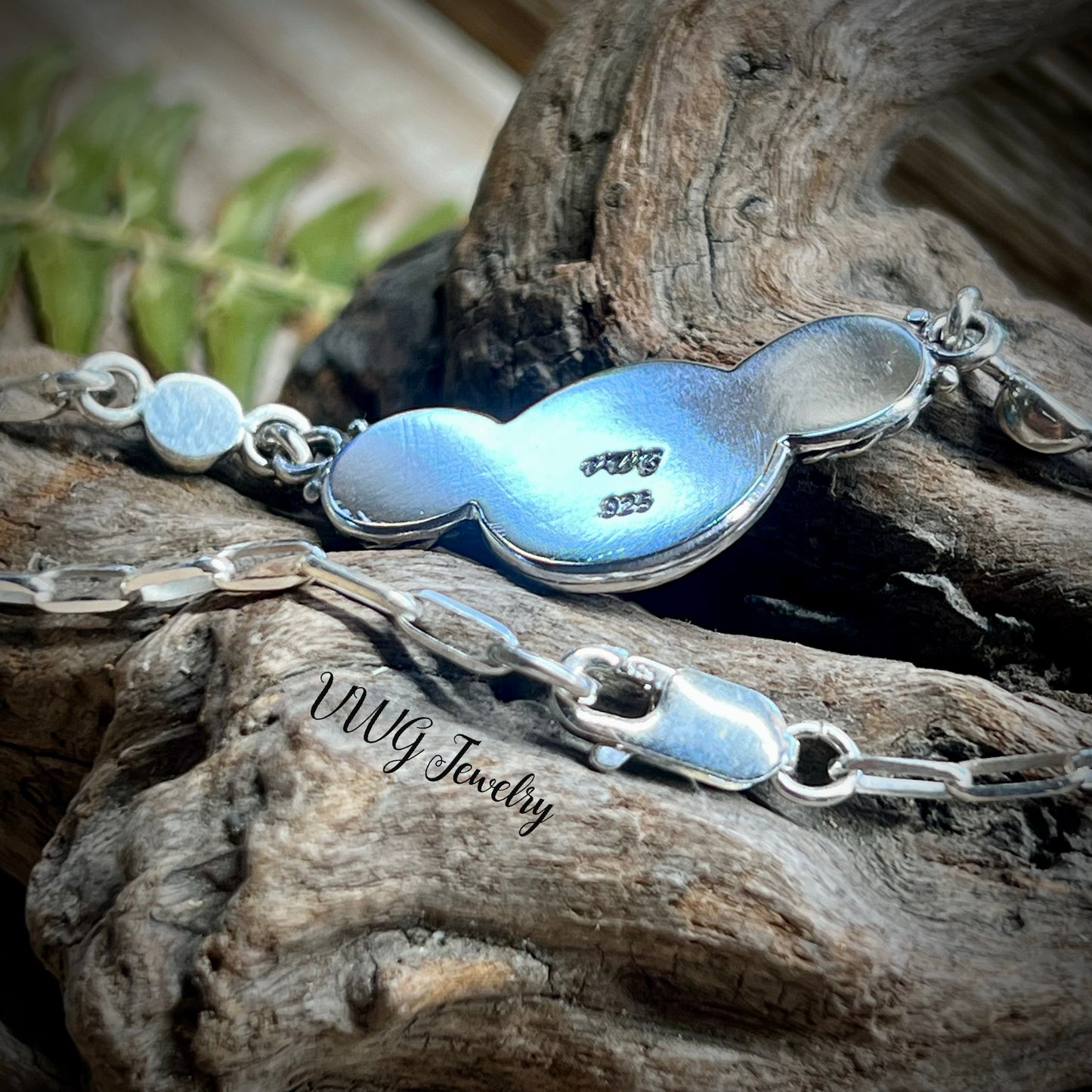 Turquoise Sky Moon Necklace Sterling Silver .925