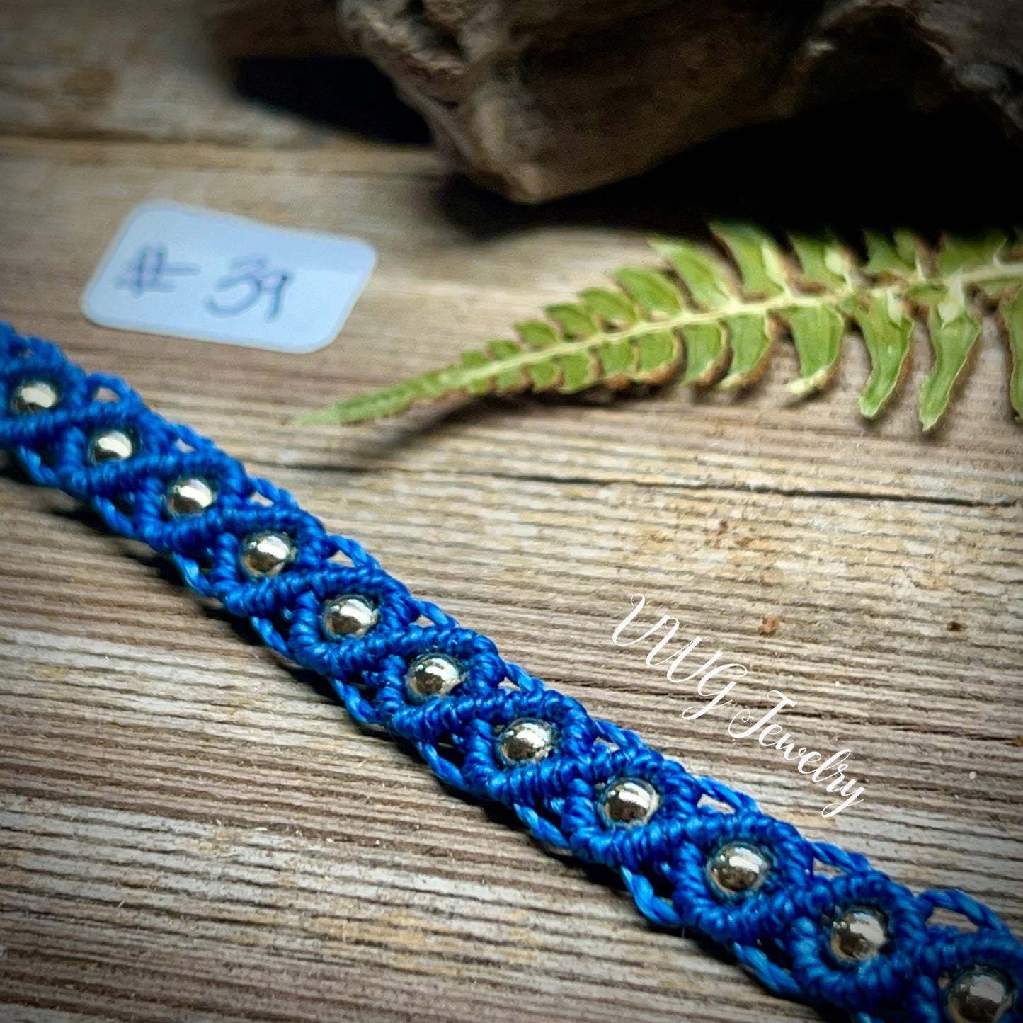 Brass & Lace Macrame Bracelet