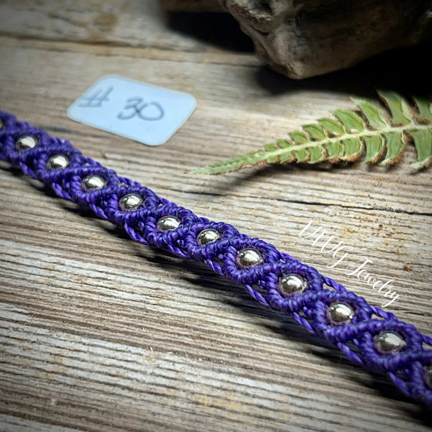 Brass & Lace Macrame Bracelet