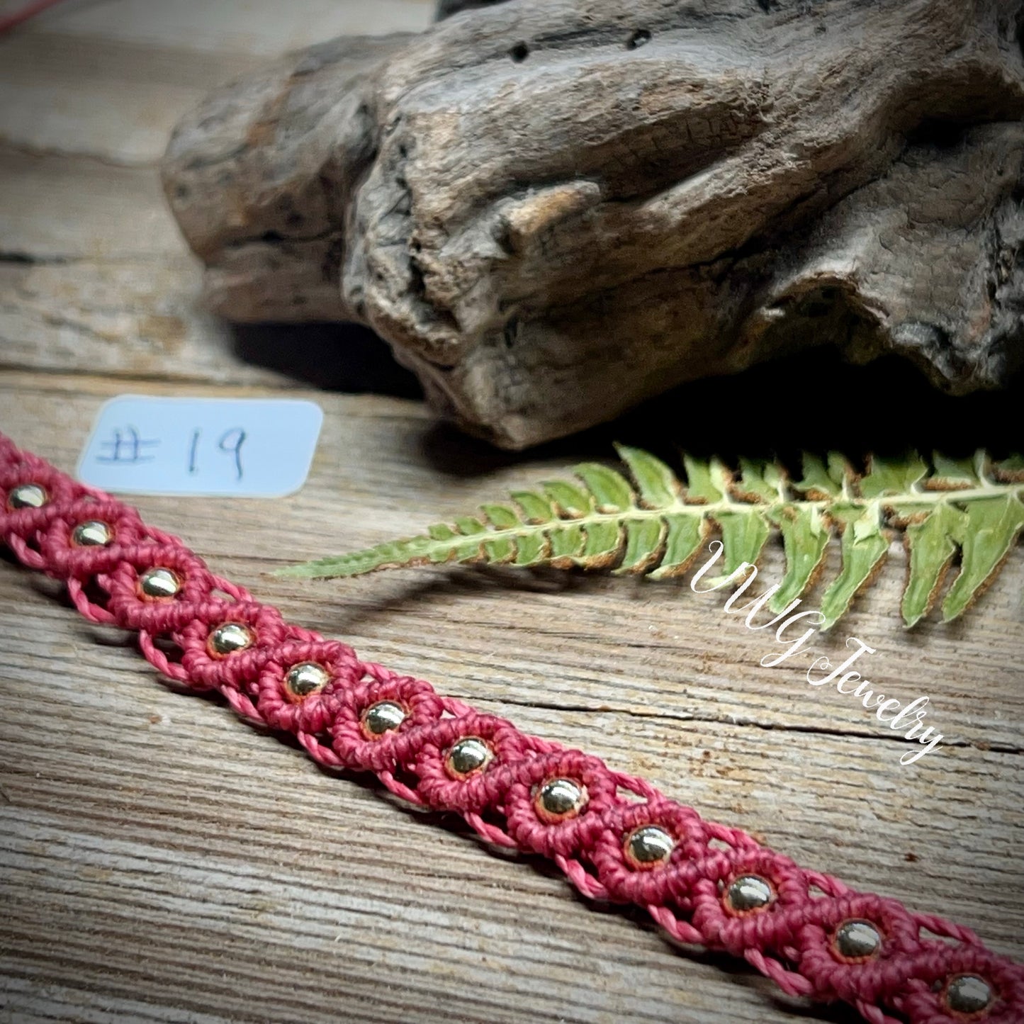 Brass & Lace Macrame Bracelet