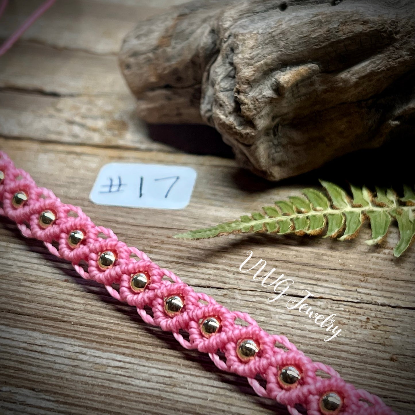 Brass & Lace Macrame Bracelet