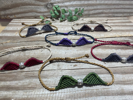 Wings Of Freedom Macrame Bracelet
