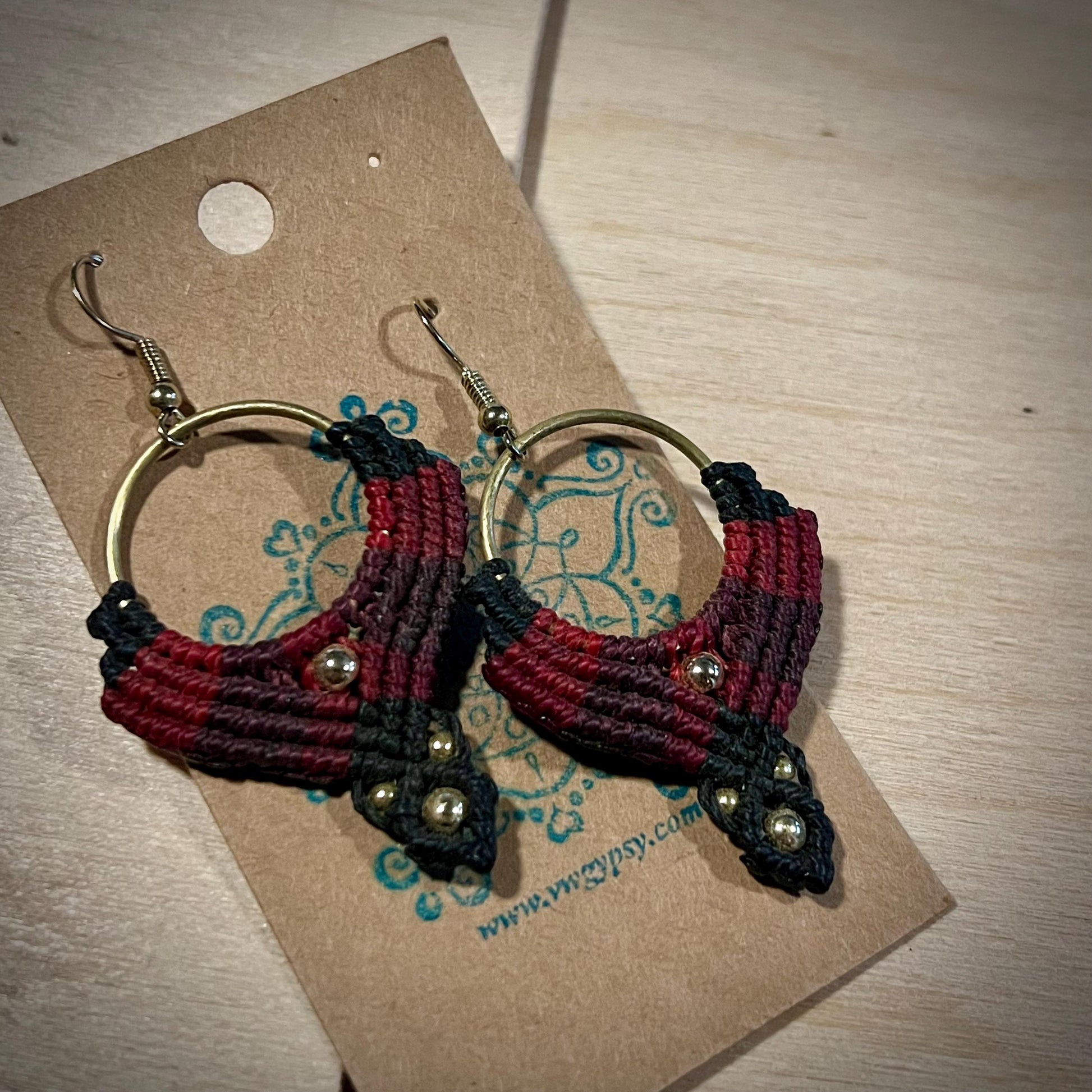 Macrame 4 Color Boho Earrings Lightweight Hypoallergenic