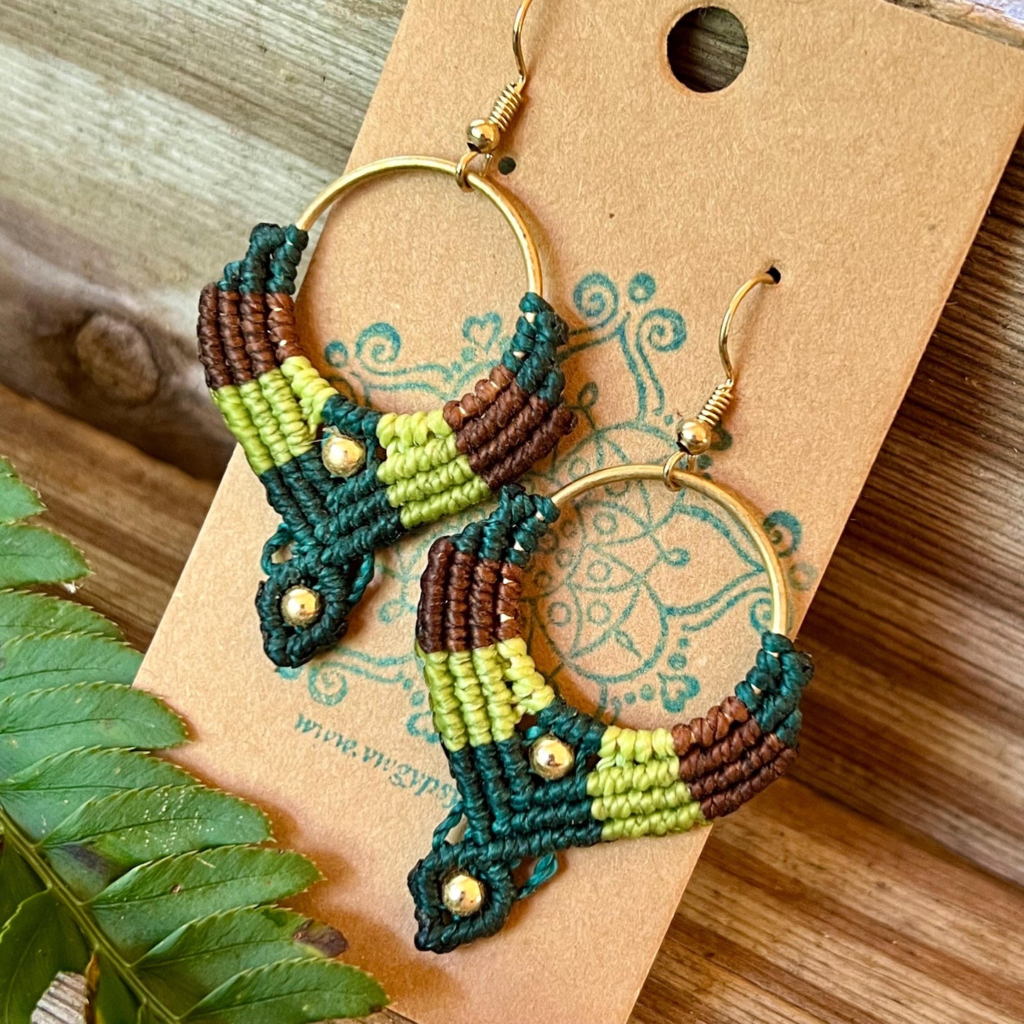 Macrame 4 Color Boho Earrings Lightweight Hypoallergenic