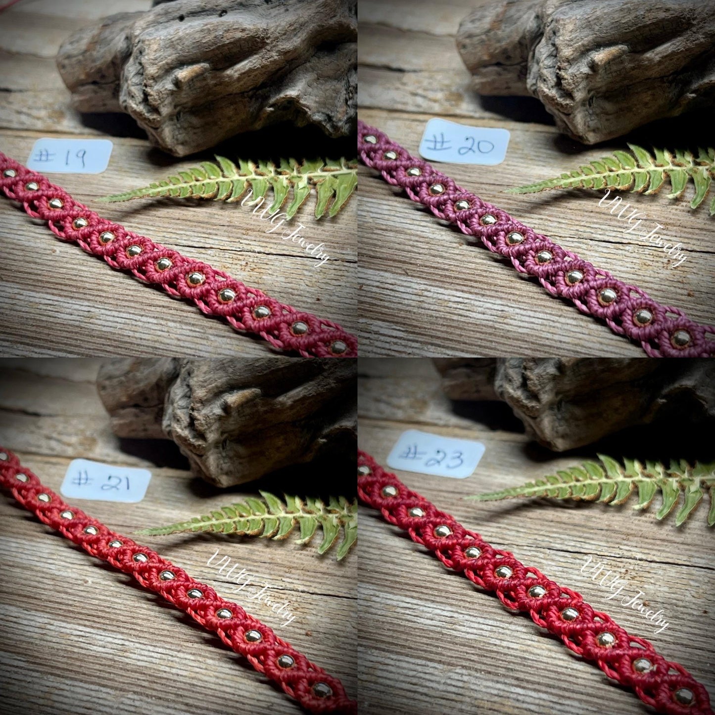 Brass & Lace Macrame Bracelets