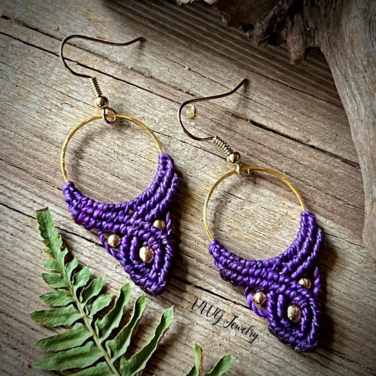 Macramé Bohemian Drop Earrings Hypoallergenic Lightweight Jewelry