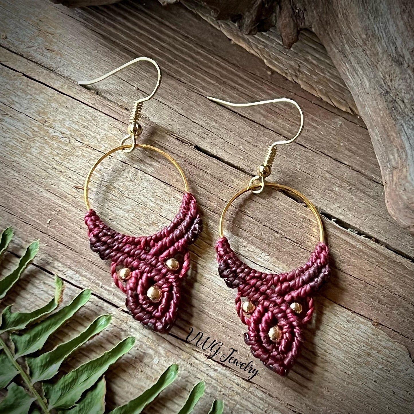 Macramé Bohemian Drop Earrings Hypoallergenic Lightweight Jewelry