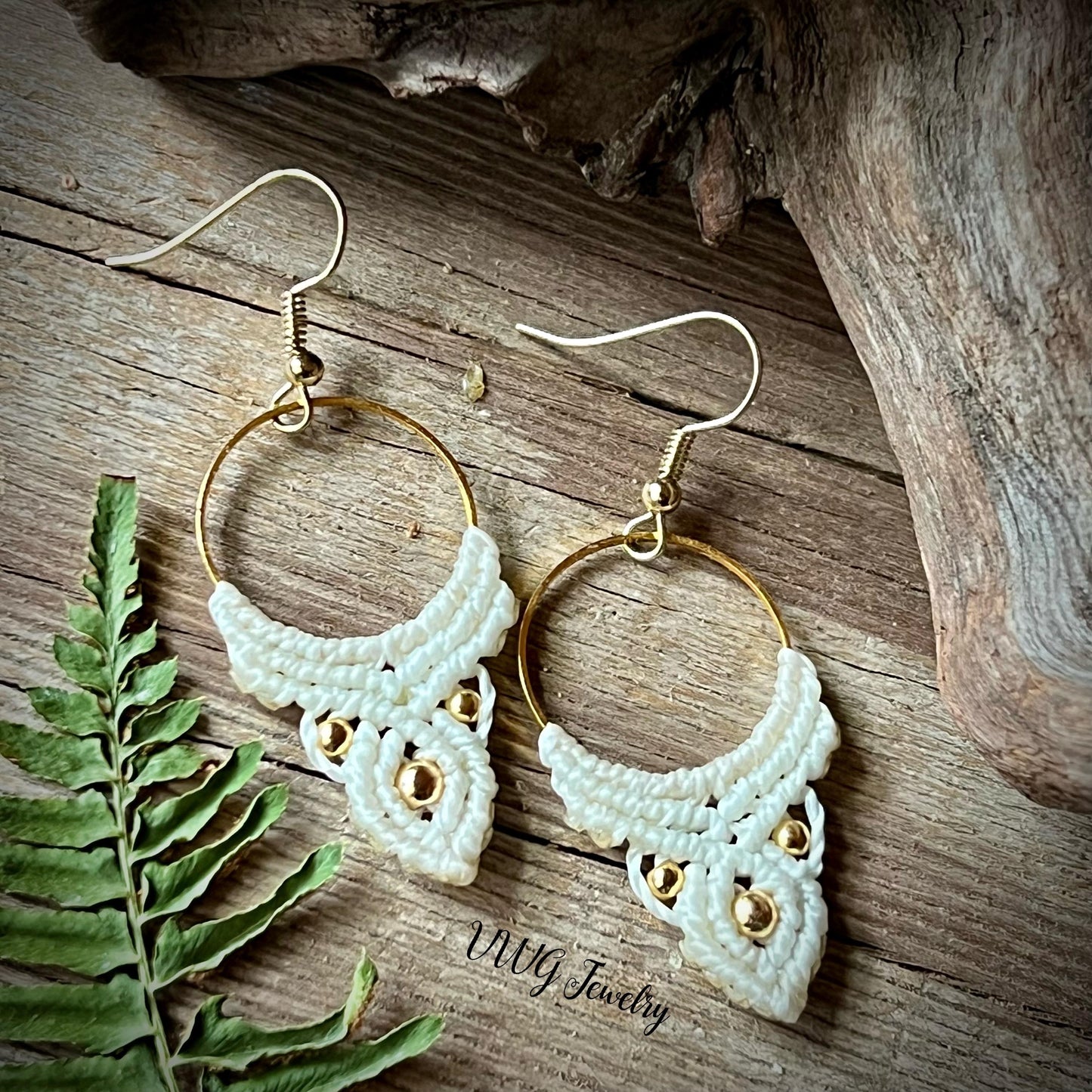 Macramé Bohemian Drop Earrings Hypoallergenic Lightweight Jewelry