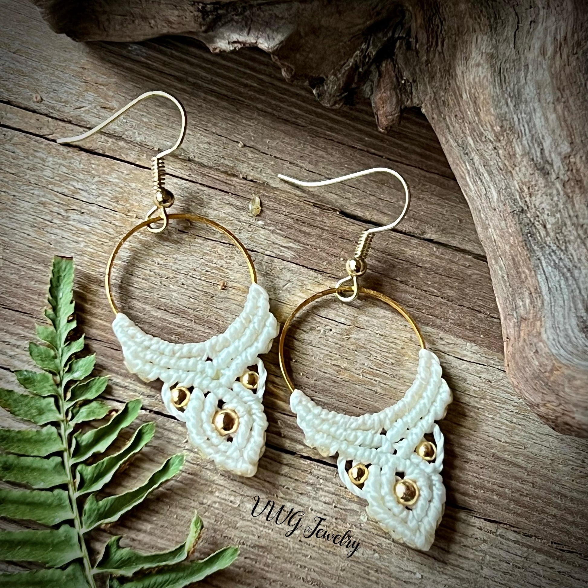 Macramé Bohemian Drop Earrings Hypoallergenic Lightweight Jewelry
