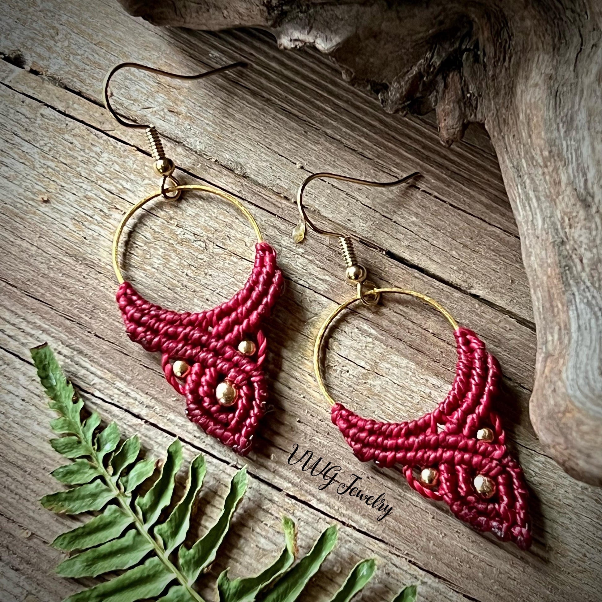 Macramé Bohemian Drop Earrings Hypoallergenic Lightweight Jewelry