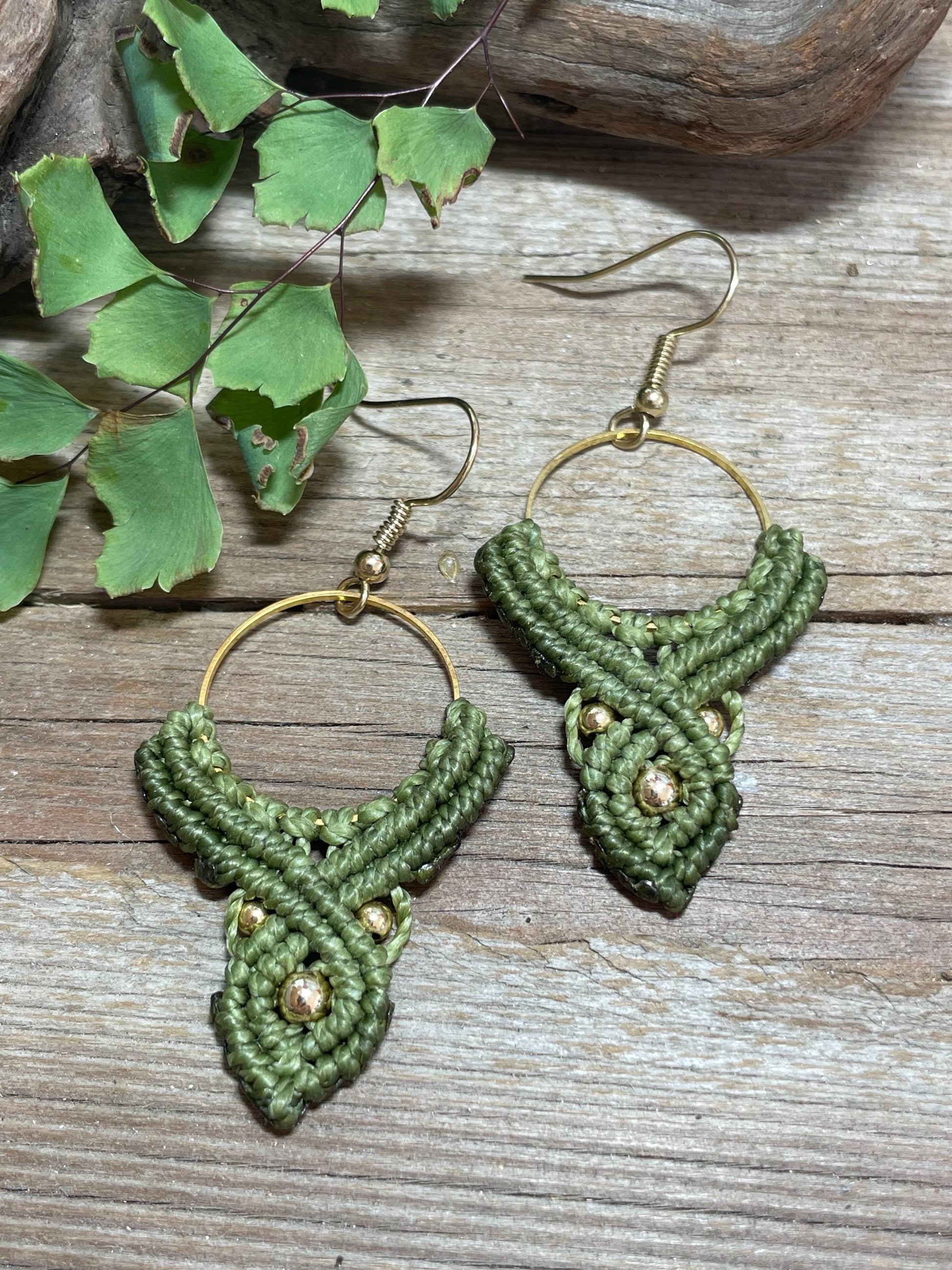 Macramé Bohemian Drop Earrings Hypoallergenic Lightweight Jewelry