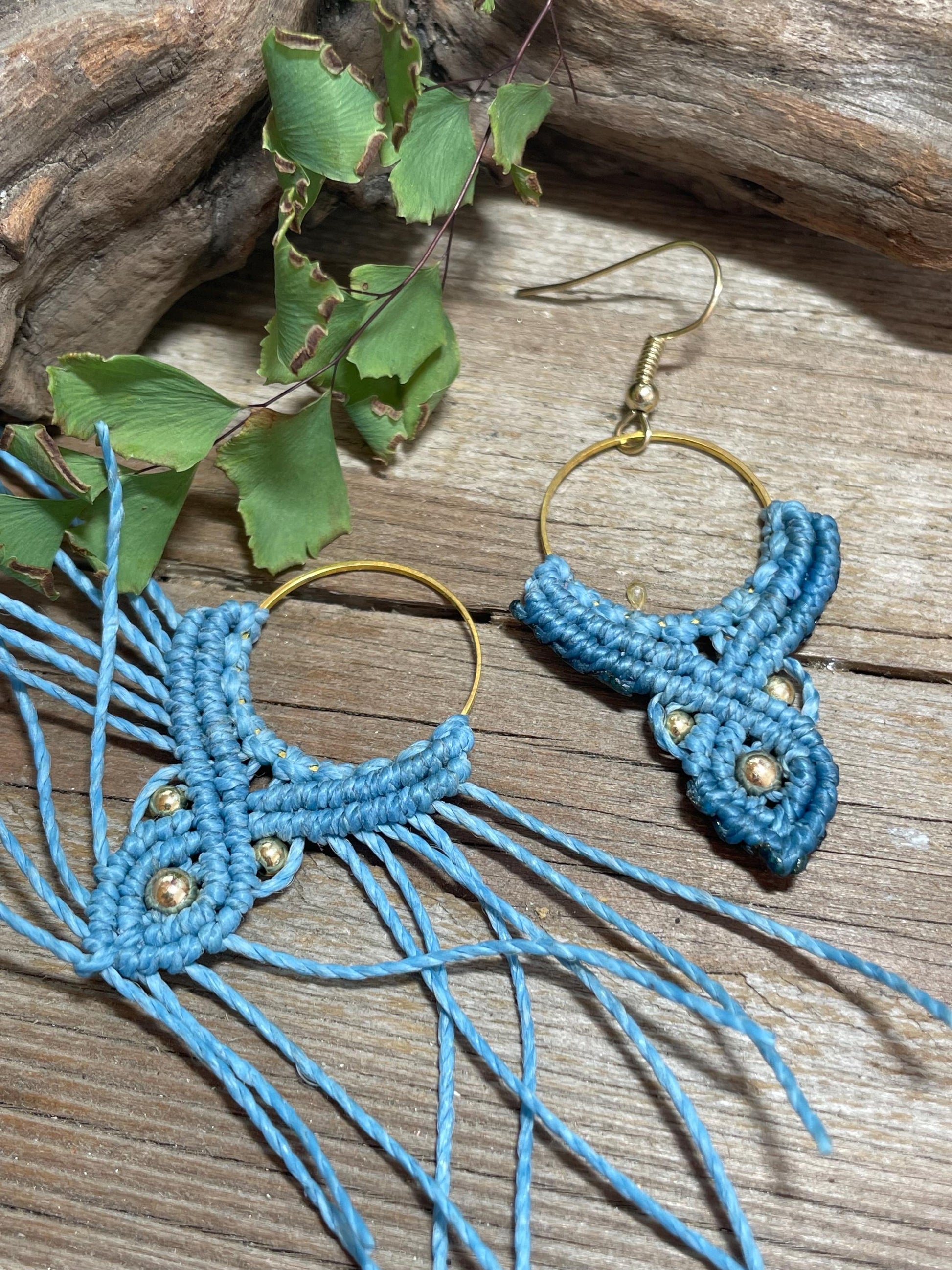 Macramé Bohemian Drop Earrings Hypoallergenic Lightweight Jewelry