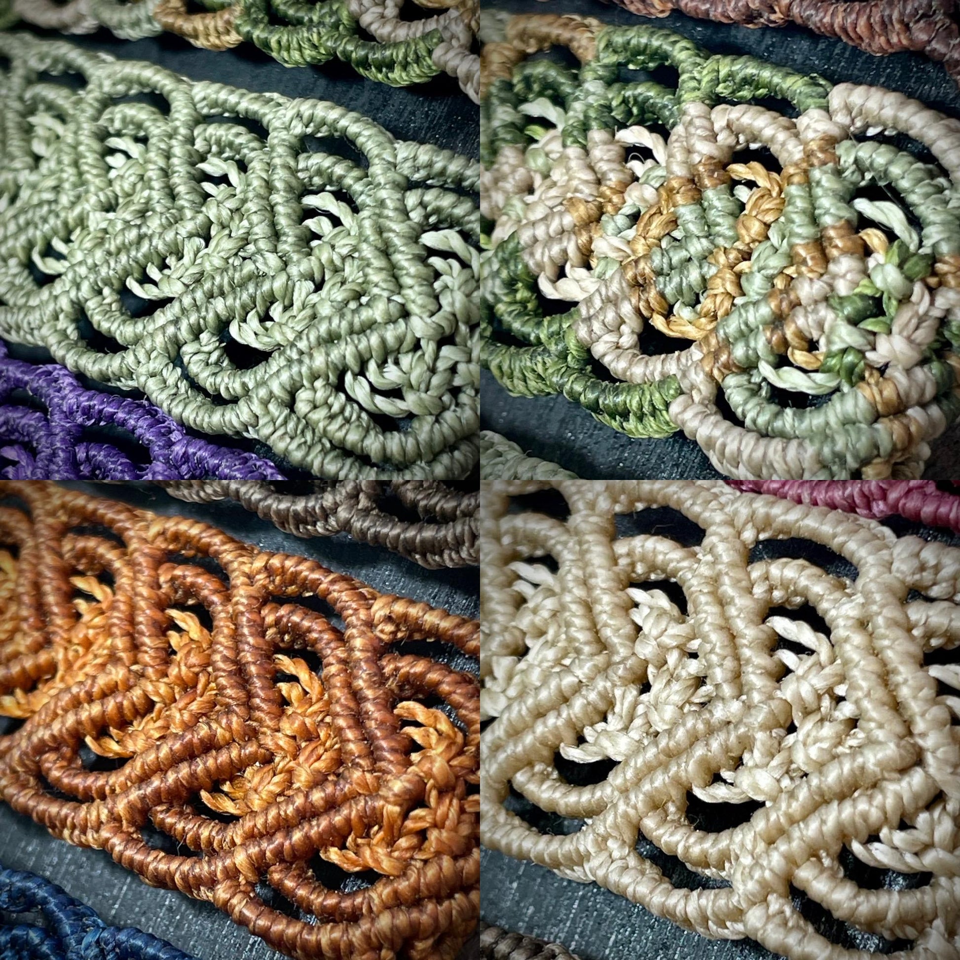 Macrame Corazón Heart Bracelet Handmade Adjustable