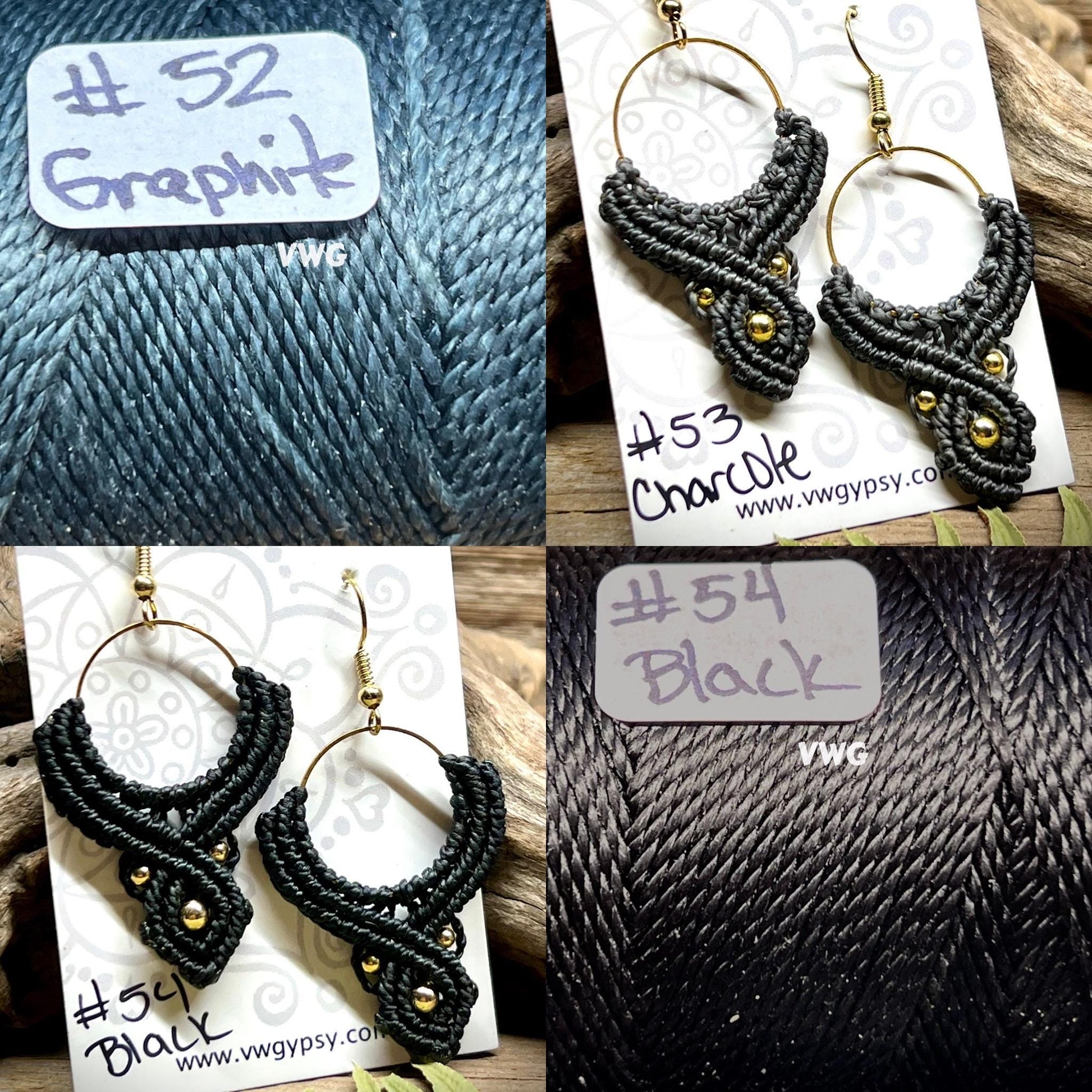 Macramé Bohemian Drop Earrings Hypoallergenic Lightweight Jewelry