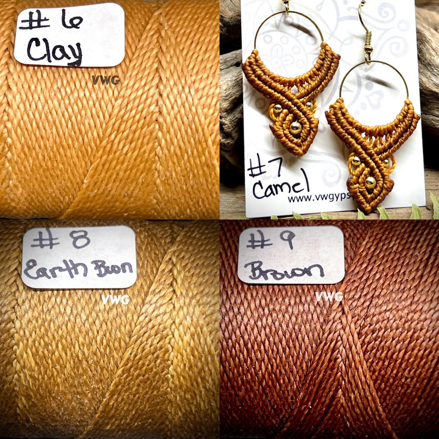 Macramé Bohemian Drop Earrings Hypoallergenic Lightweight Jewelry