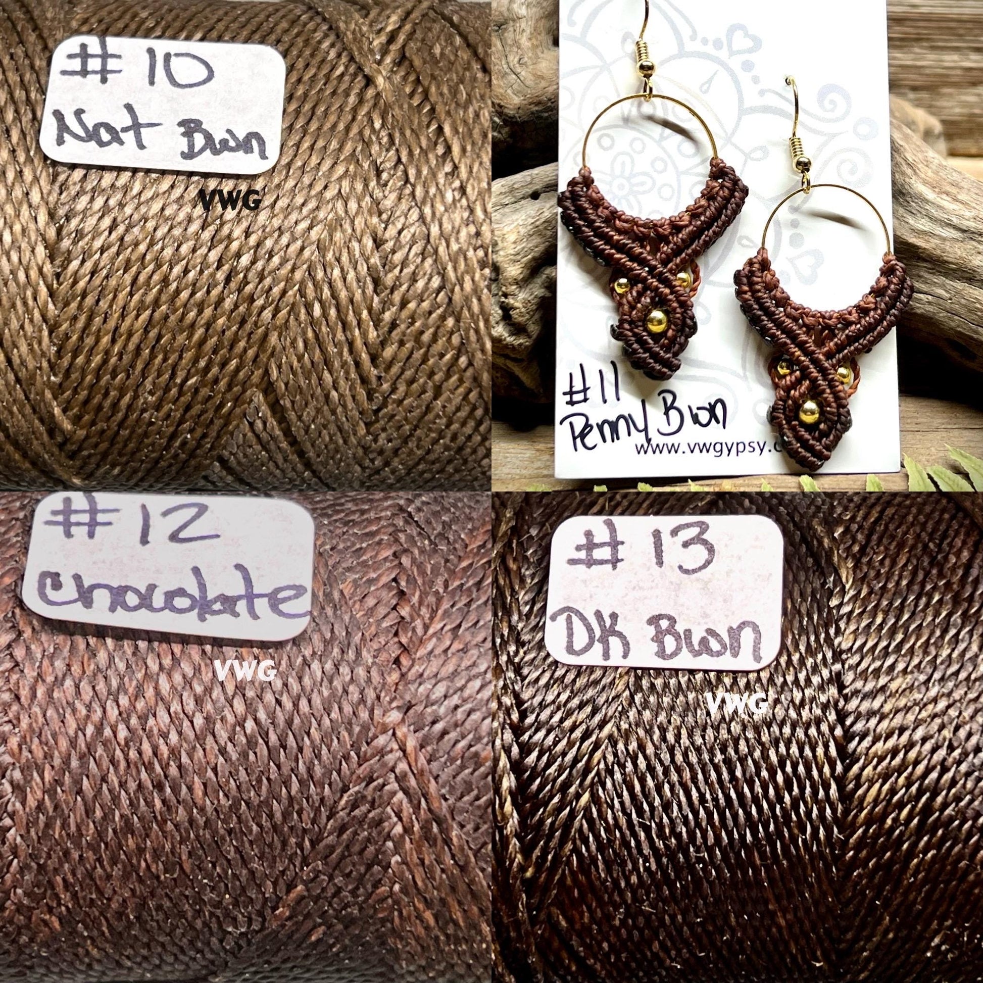 Macramé Bohemian Drop Earrings Hypoallergenic Lightweight Jewelry