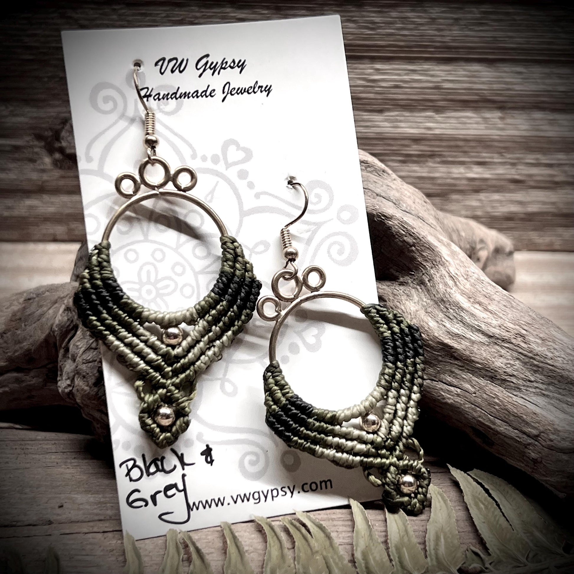 Macrame 4 Color Boho Earrings Lightweight Hypoallergenic