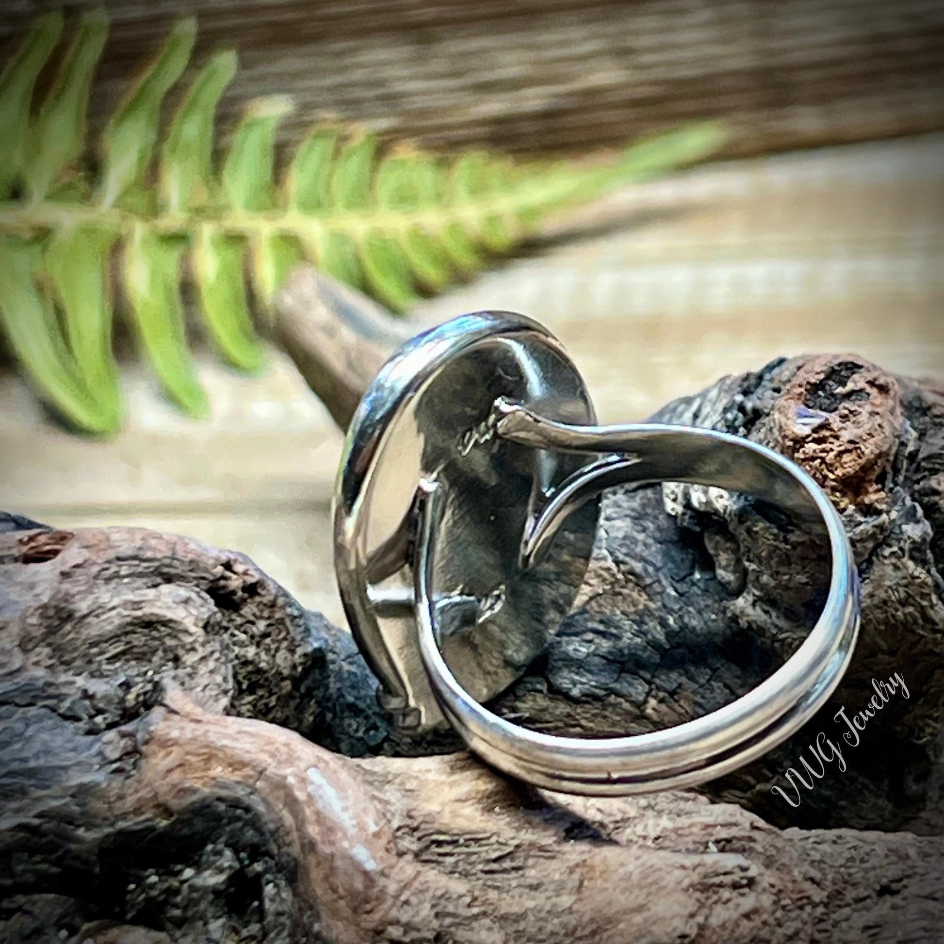 Labradorite Sterling Silver Ring Handmade Blue Gemstone 925 Rings