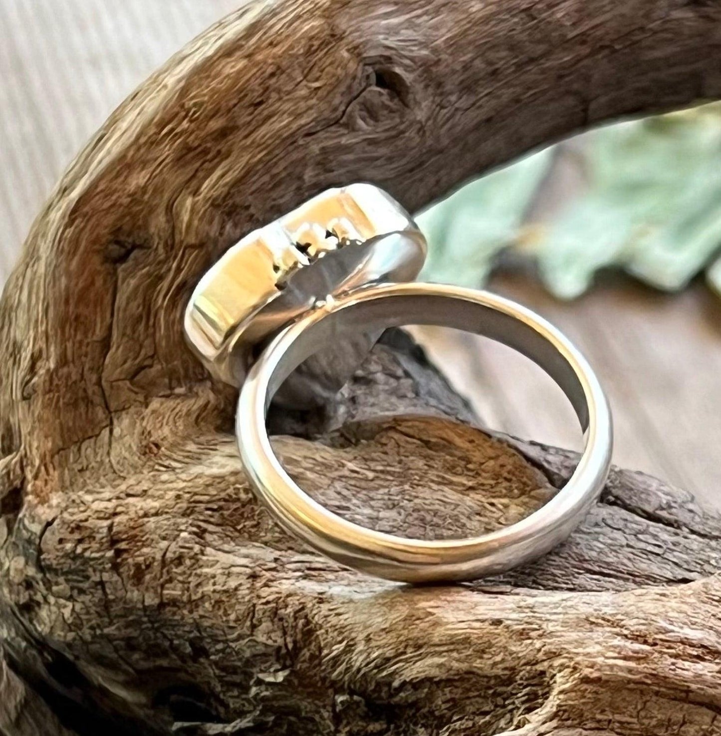 Heart Gemstone Ring Sterling Silver 925 Handmade Amber Jade or Rhodochrosite Romantic Jewelry