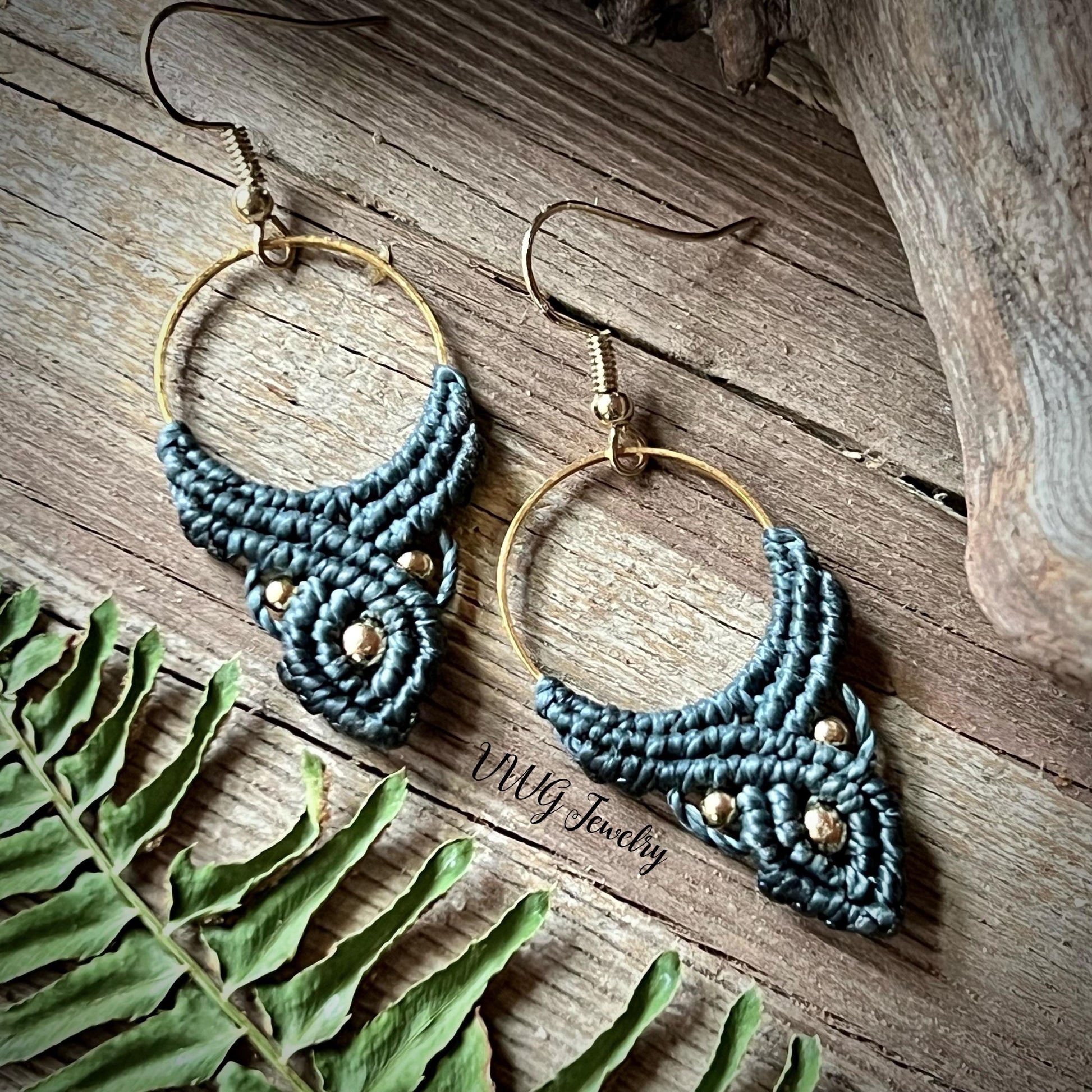 Macramé Bohemian Drop Earrings Hypoallergenic Lightweight Jewelry