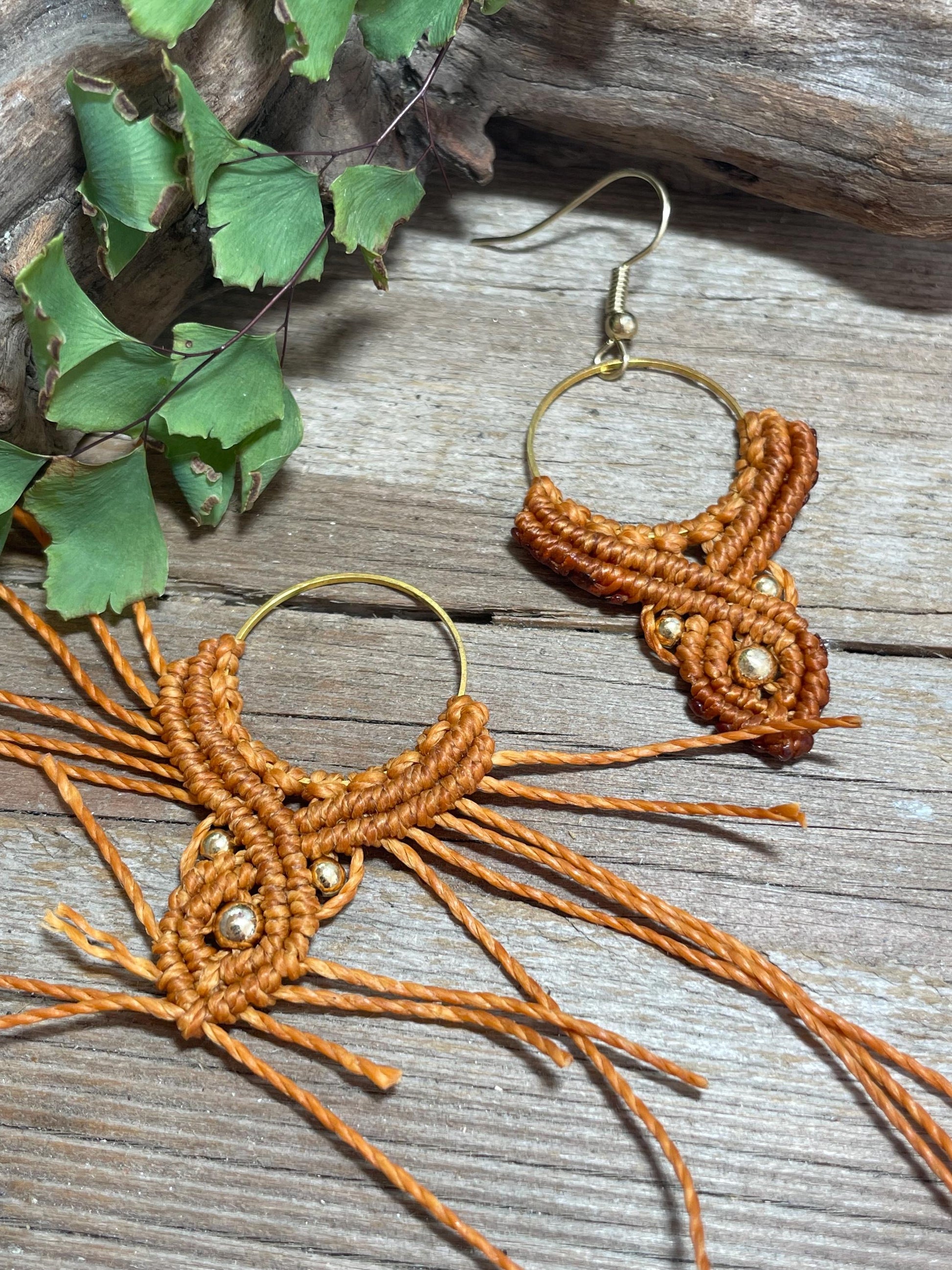 Macramé Bohemian Drop Earrings Hypoallergenic Lightweight Jewelry