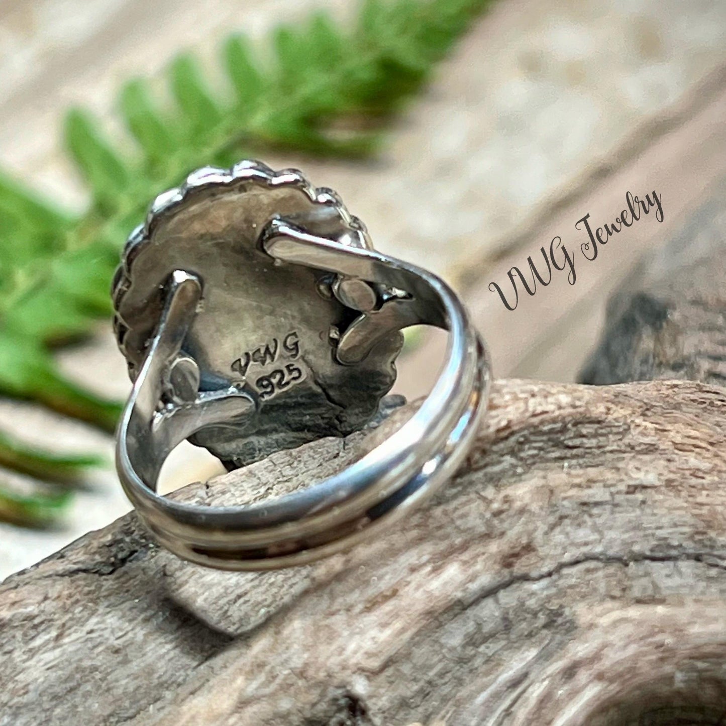 Turquoise Sterling Silver Rope Ring Size 6.5 Handmade 925 Artisan Natural Blue Gemstone