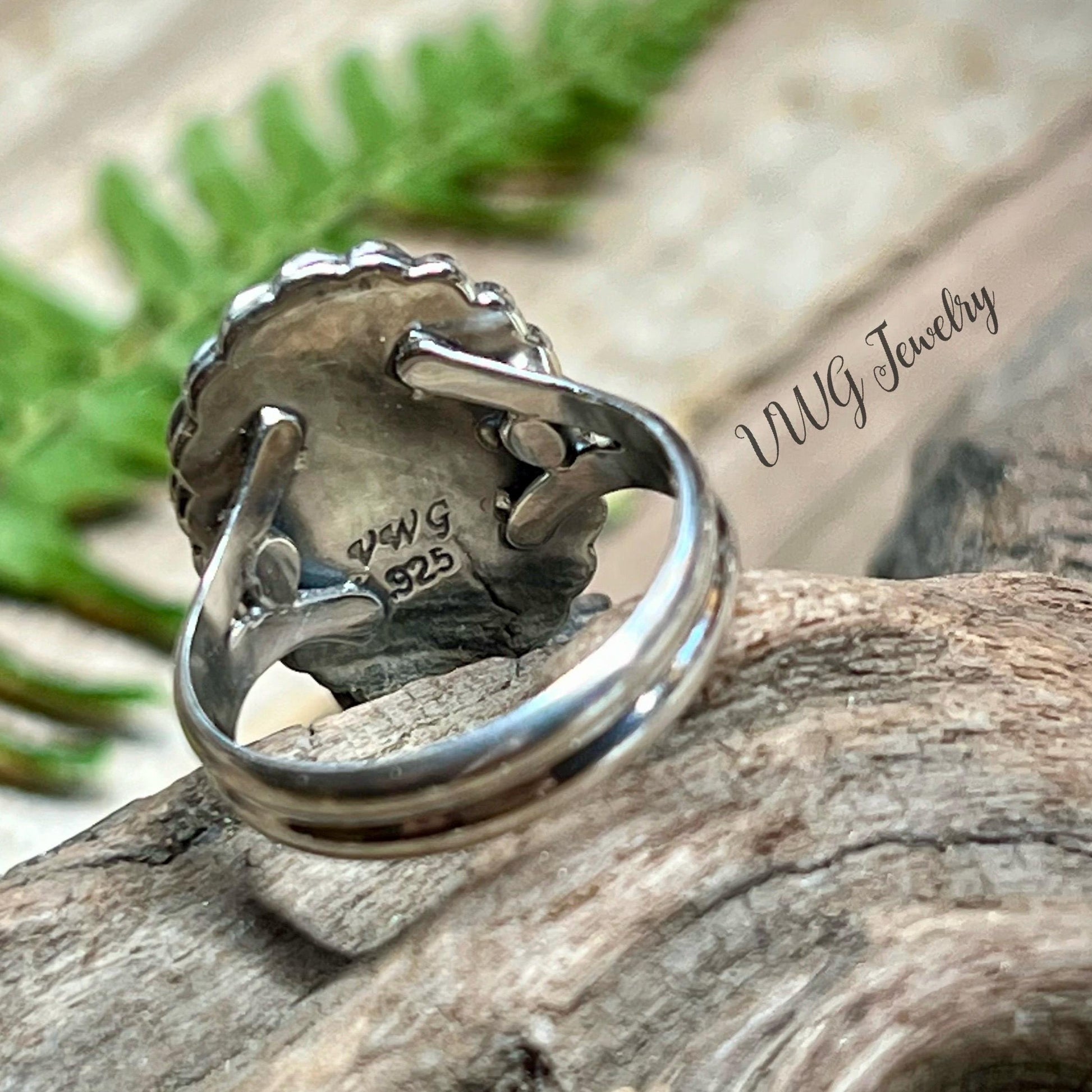 Turquoise Sterling Silver Rope Ring Size 6.5 Handmade 925 Artisan Natural Blue Gemstone