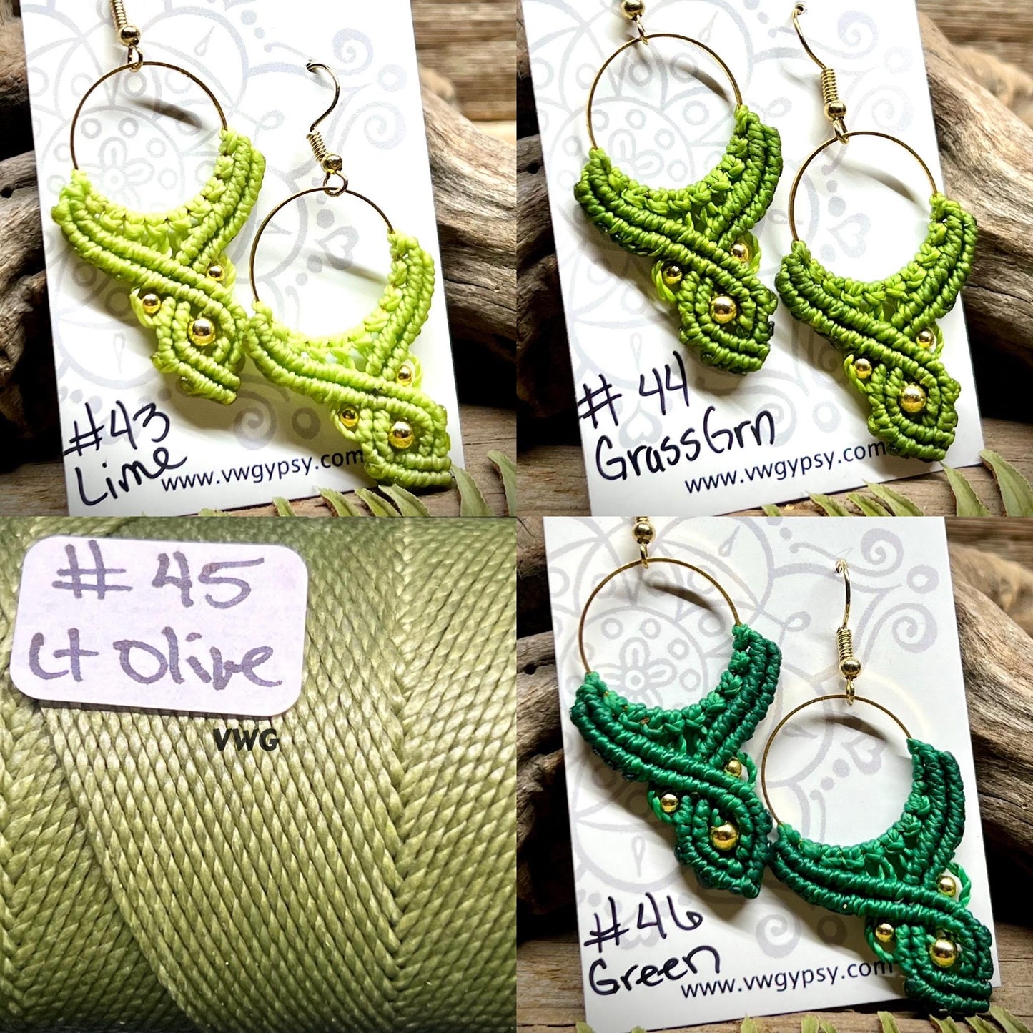 Macramé Bohemian Drop Earrings Hypoallergenic Lightweight Jewelry