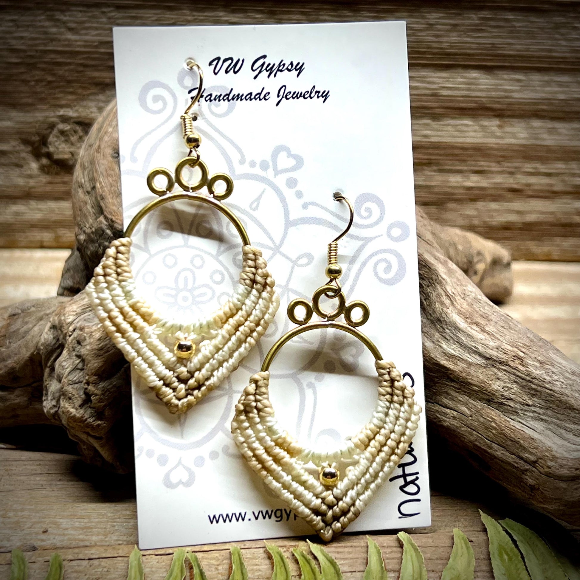 Macrame 4 Color Boho Earrings Lightweight Hypoallergenic