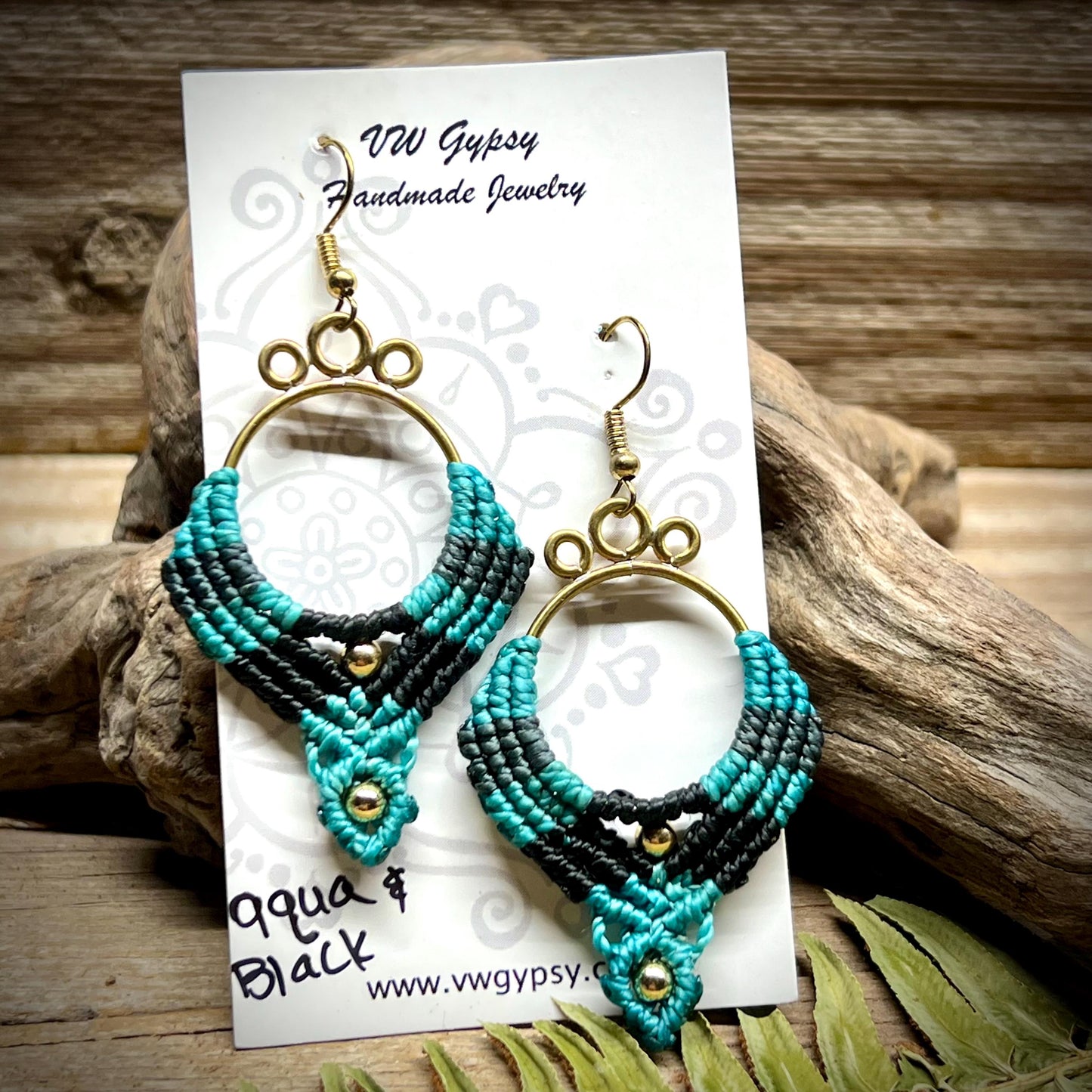 Macrame 4 Color Boho Earrings Lightweight Hypoallergenic