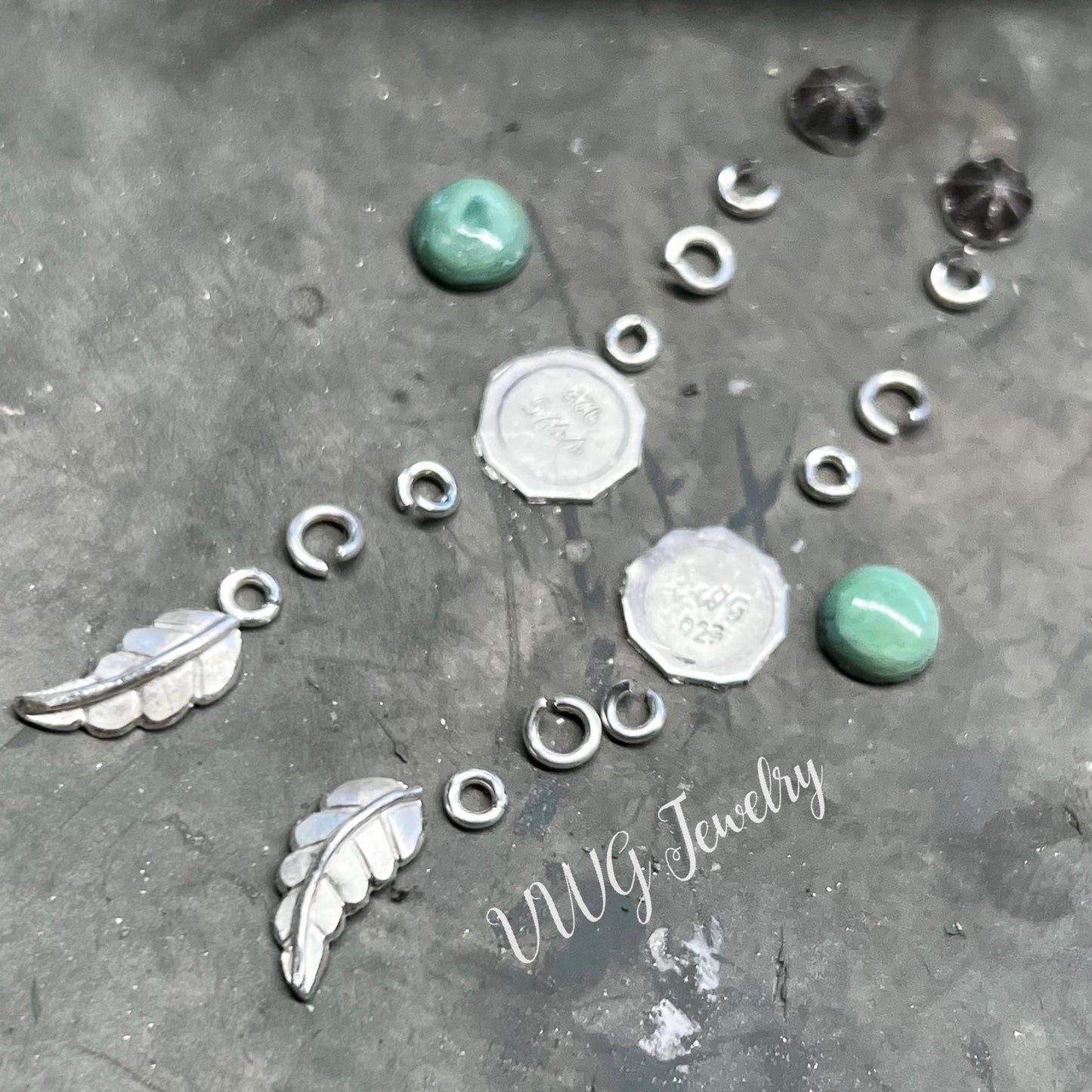 Turquoise Feather Earrings Handmade Sterling Silver 925 Dangle Boho Southwest Earrings Jewelry