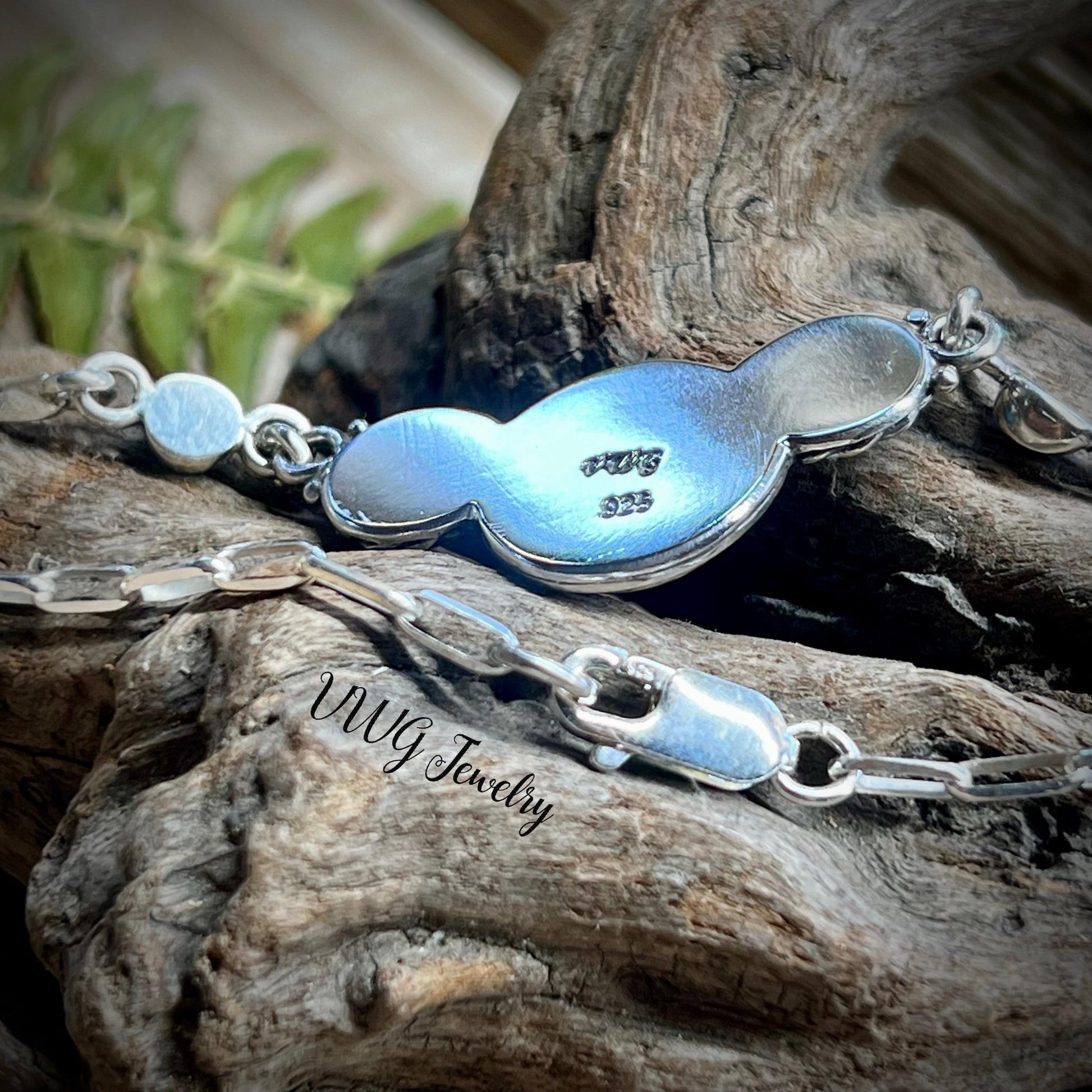 Turquoise Sky & Moon Sterling Silver Necklace Handmade 925 Silver Natural Celestial Jewelry