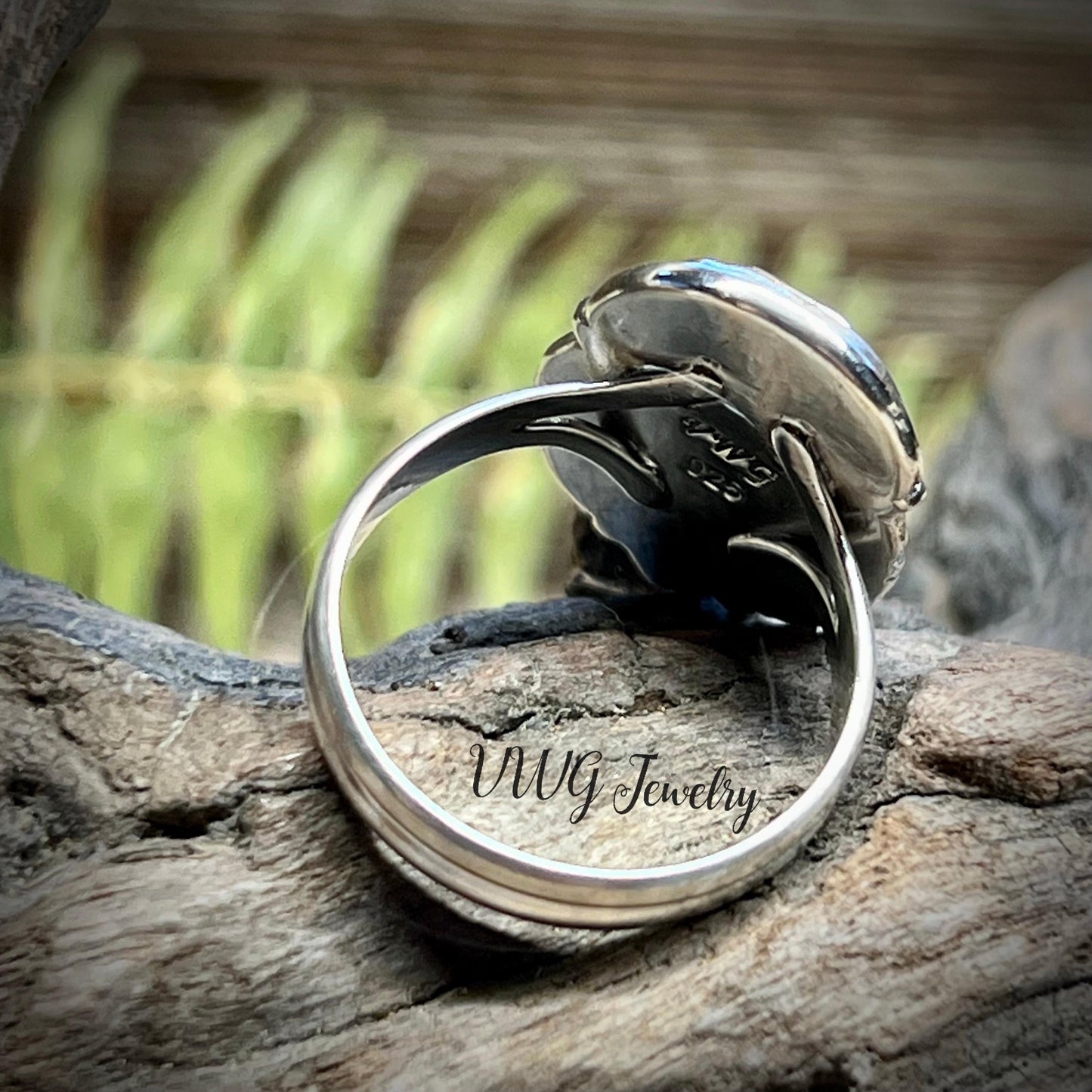 Swarovski Skull Crystal Ring Gold Size 7.5 Handmade Sterling Silver 925 Gothic Skull Ring