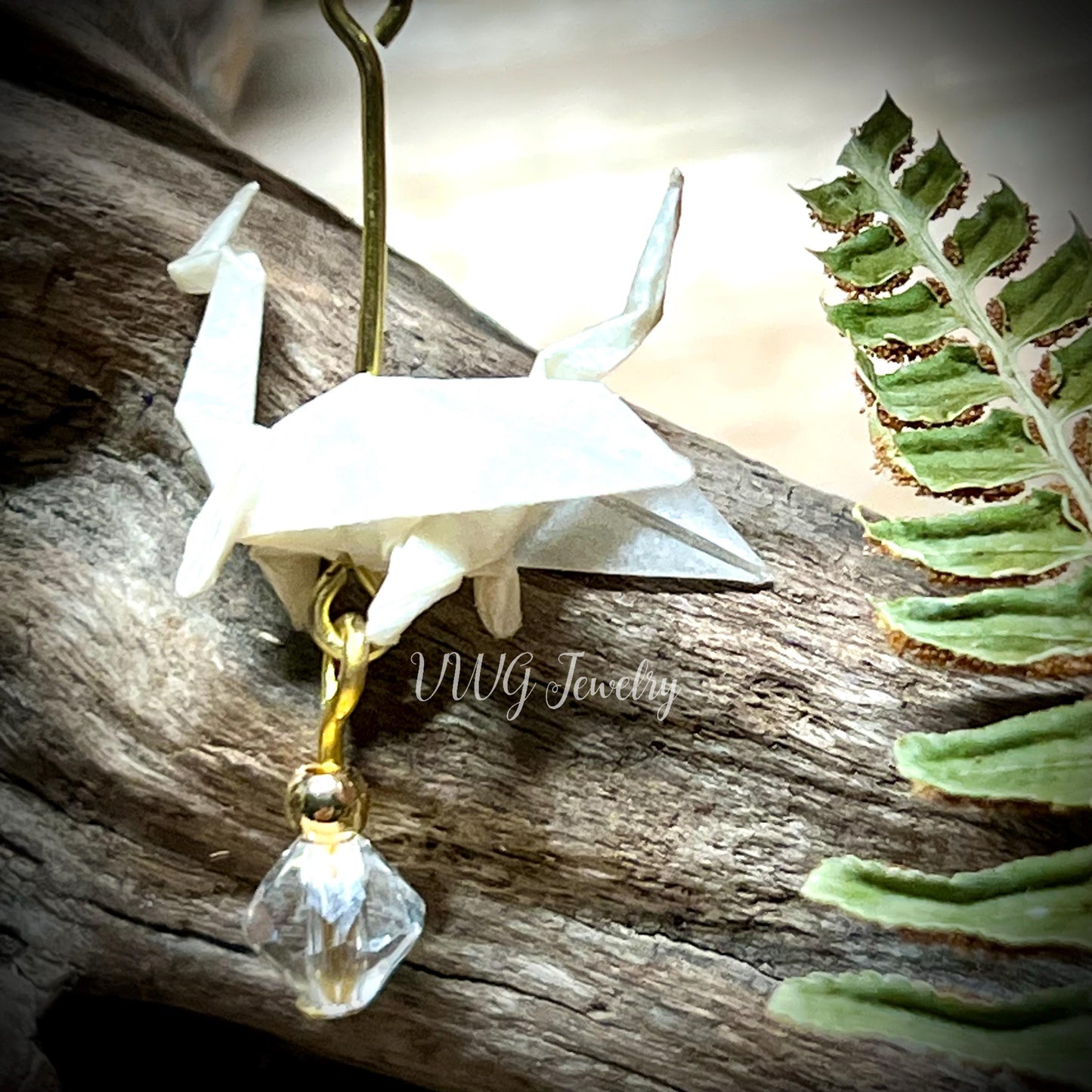 Origami Dragon Earrings | Handmade Japanese Paper Dragon Earrings | Fantasy Dragon Jewelry