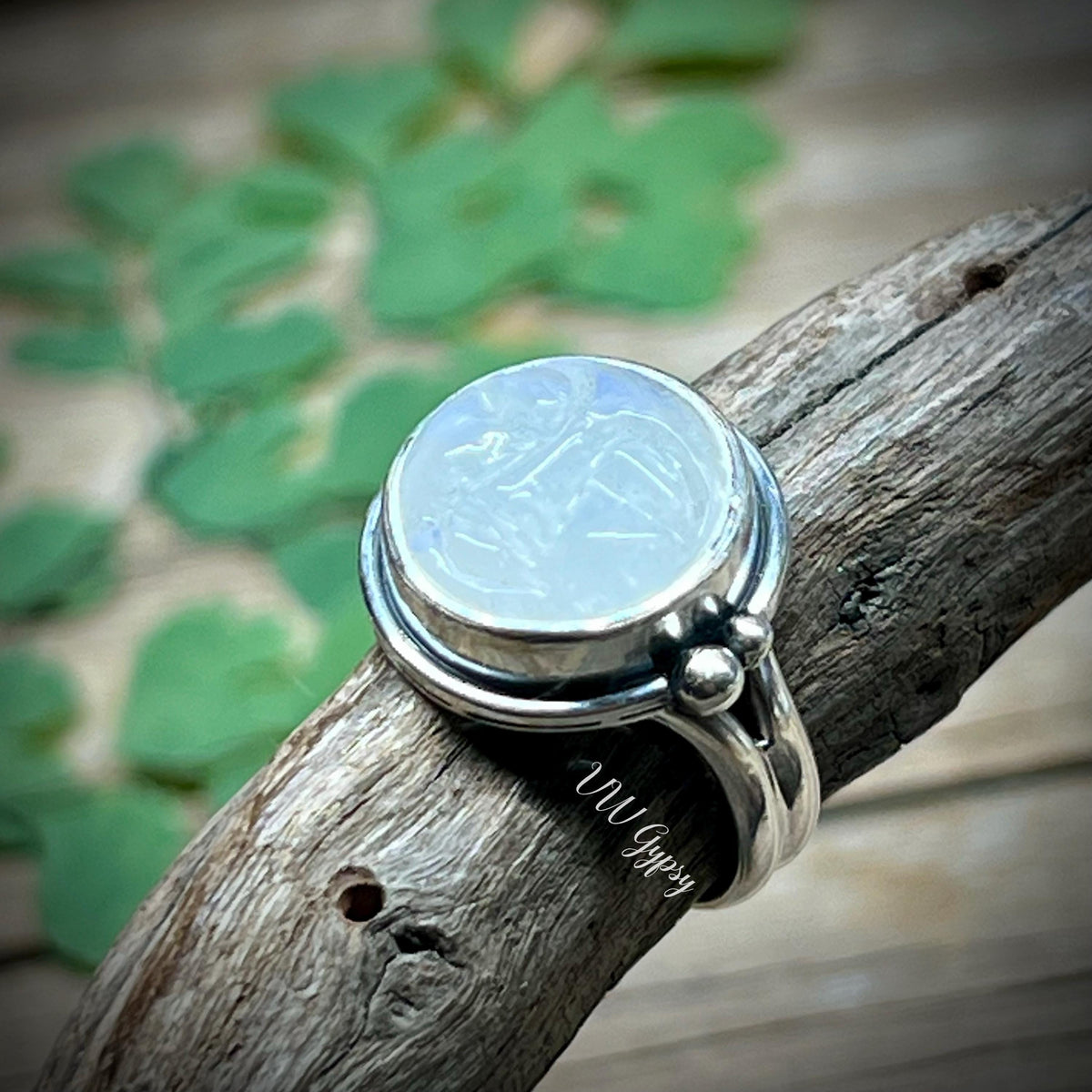 Moon Sterling Silver Rings Handmade 925 Natural Celestial Jewelry