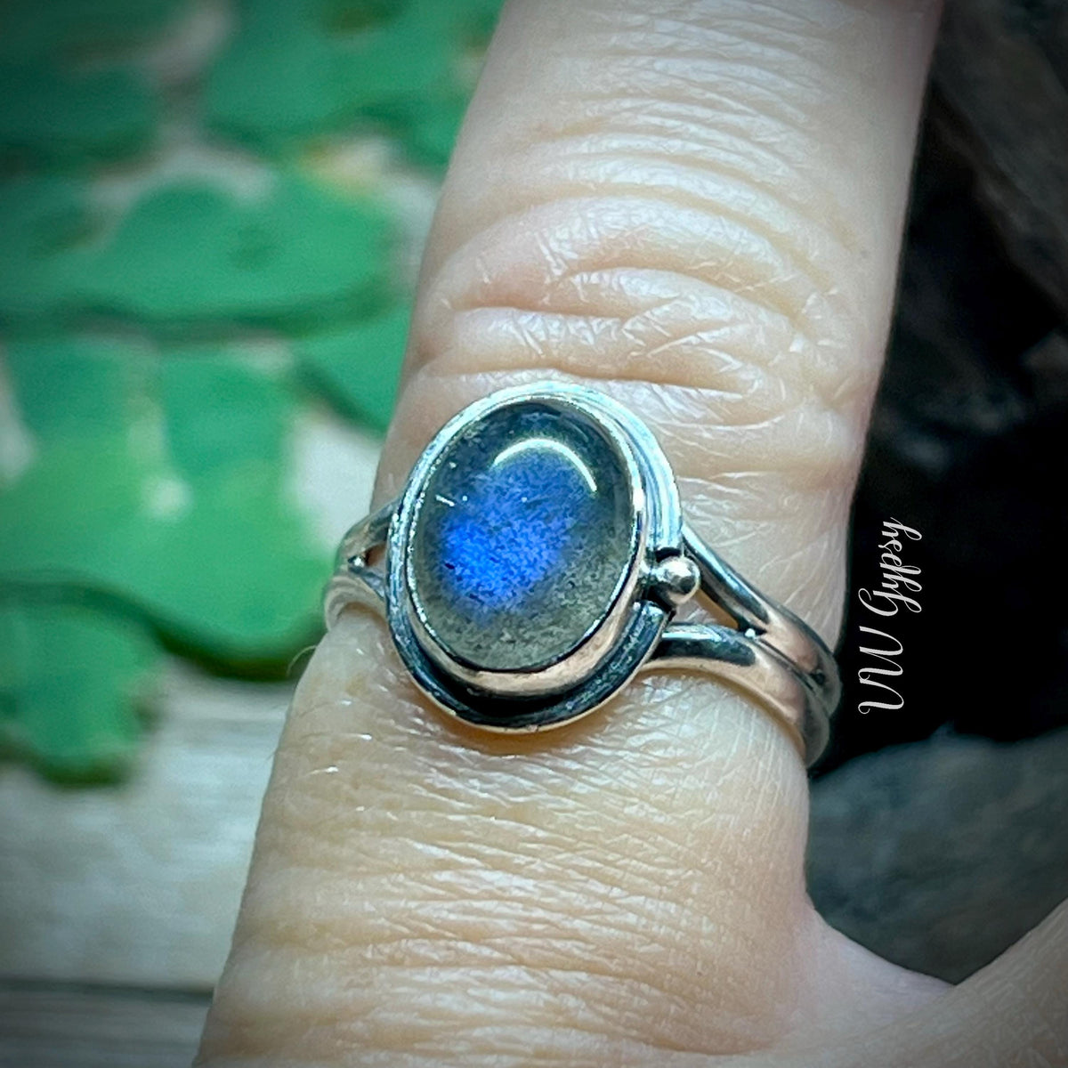 Labradorite Sterling Silver Rings Handmade Blue Gemstone 925