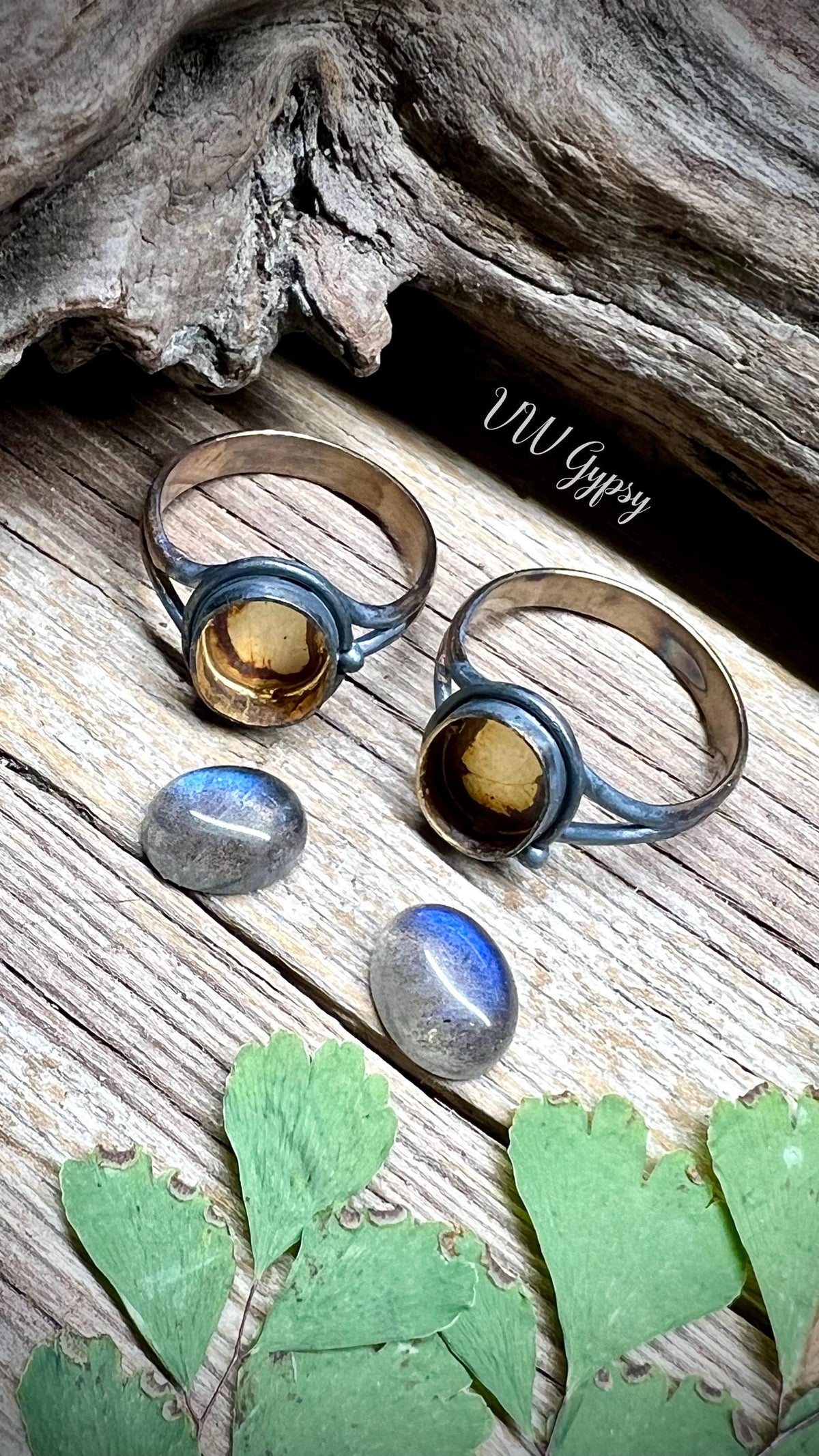 Labradorite Sterling Silver Rings Handmade Blue Gemstone 925