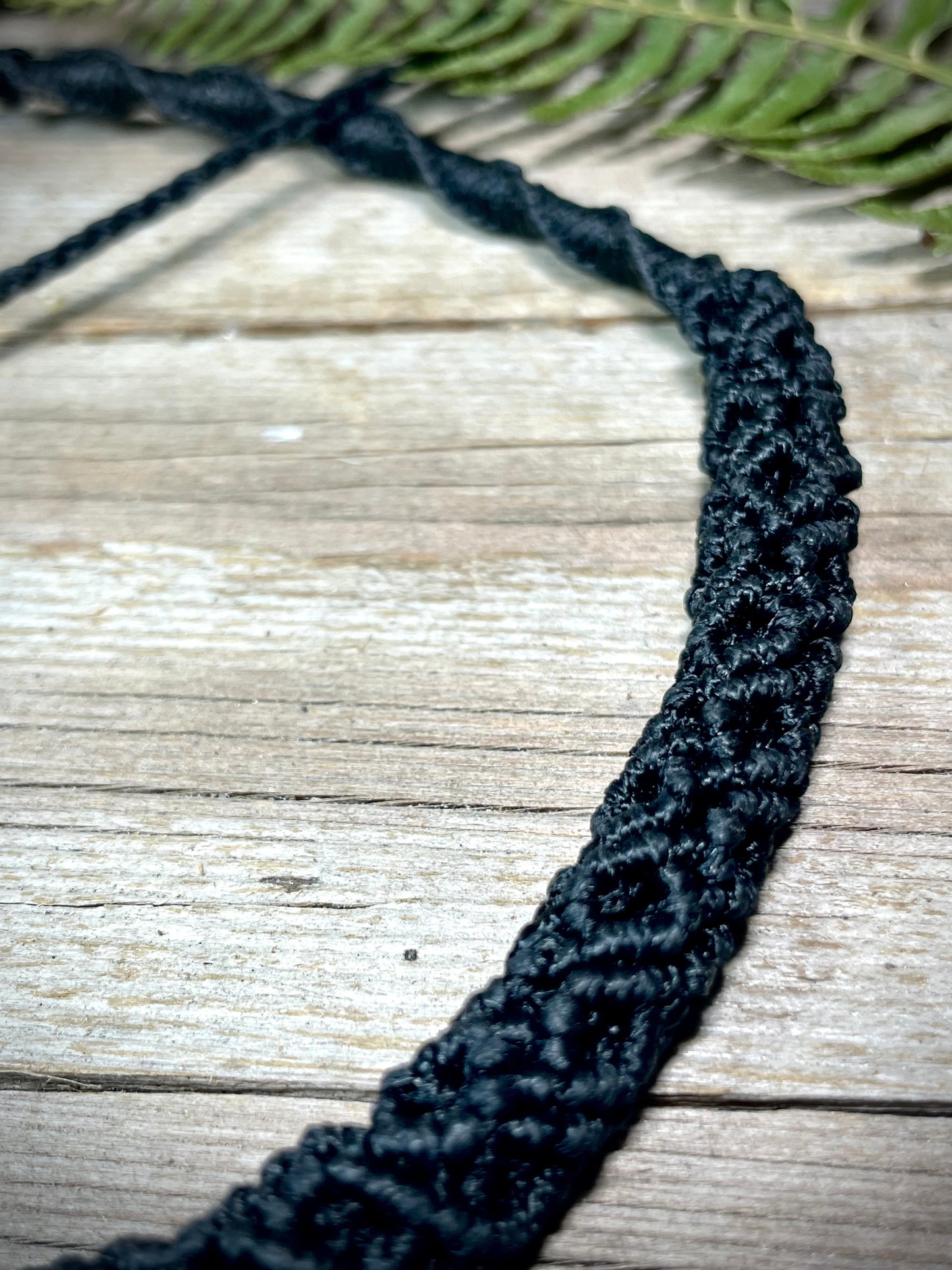 Macrame Tube Necklace