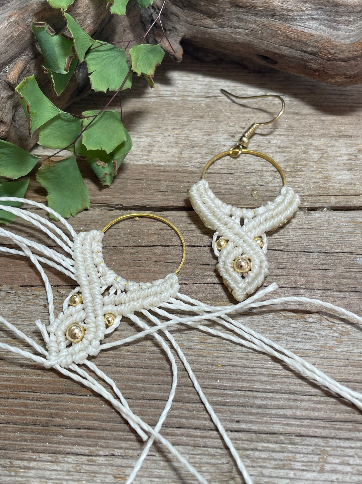 Macramé Drop Sm Boho Earrings Hypo