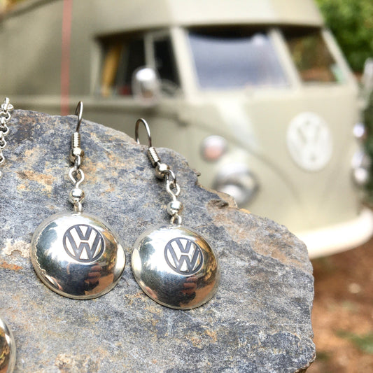 Classic Hub Cap Sterling Earrings
