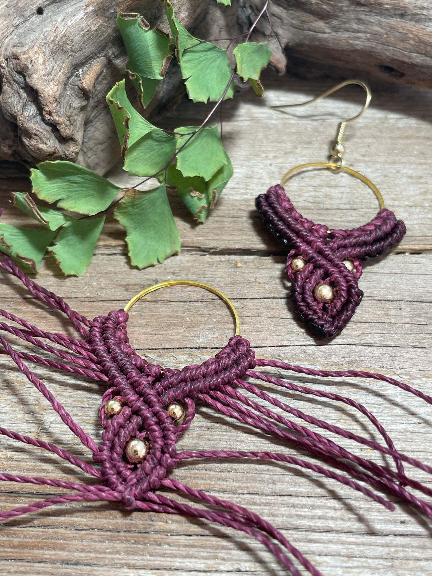 Macramé Drop Sm Boho Earrings Hypo