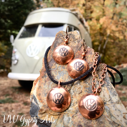 Classic Hub Cap Copper Necklace