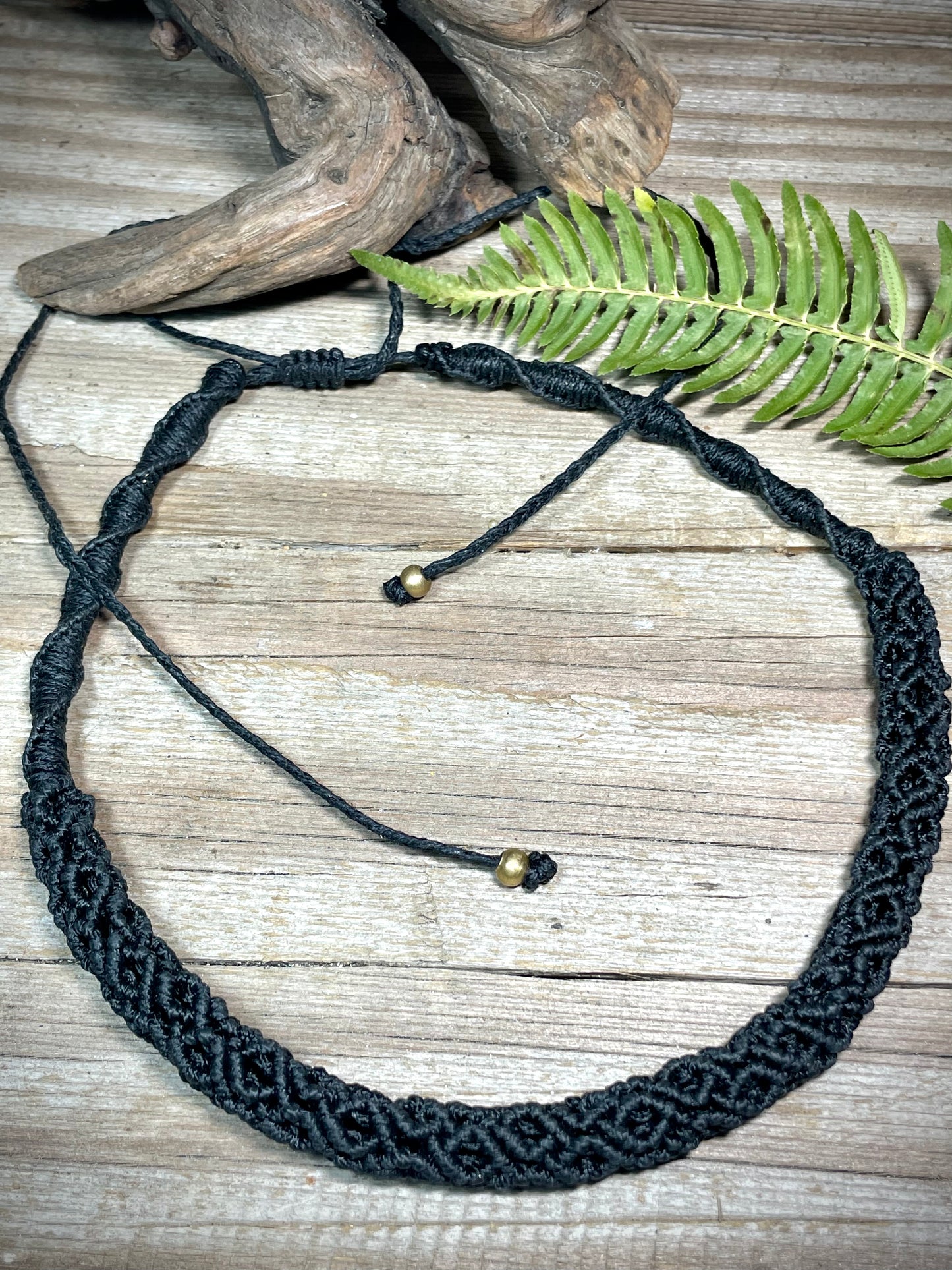 Macrame Tube Necklace