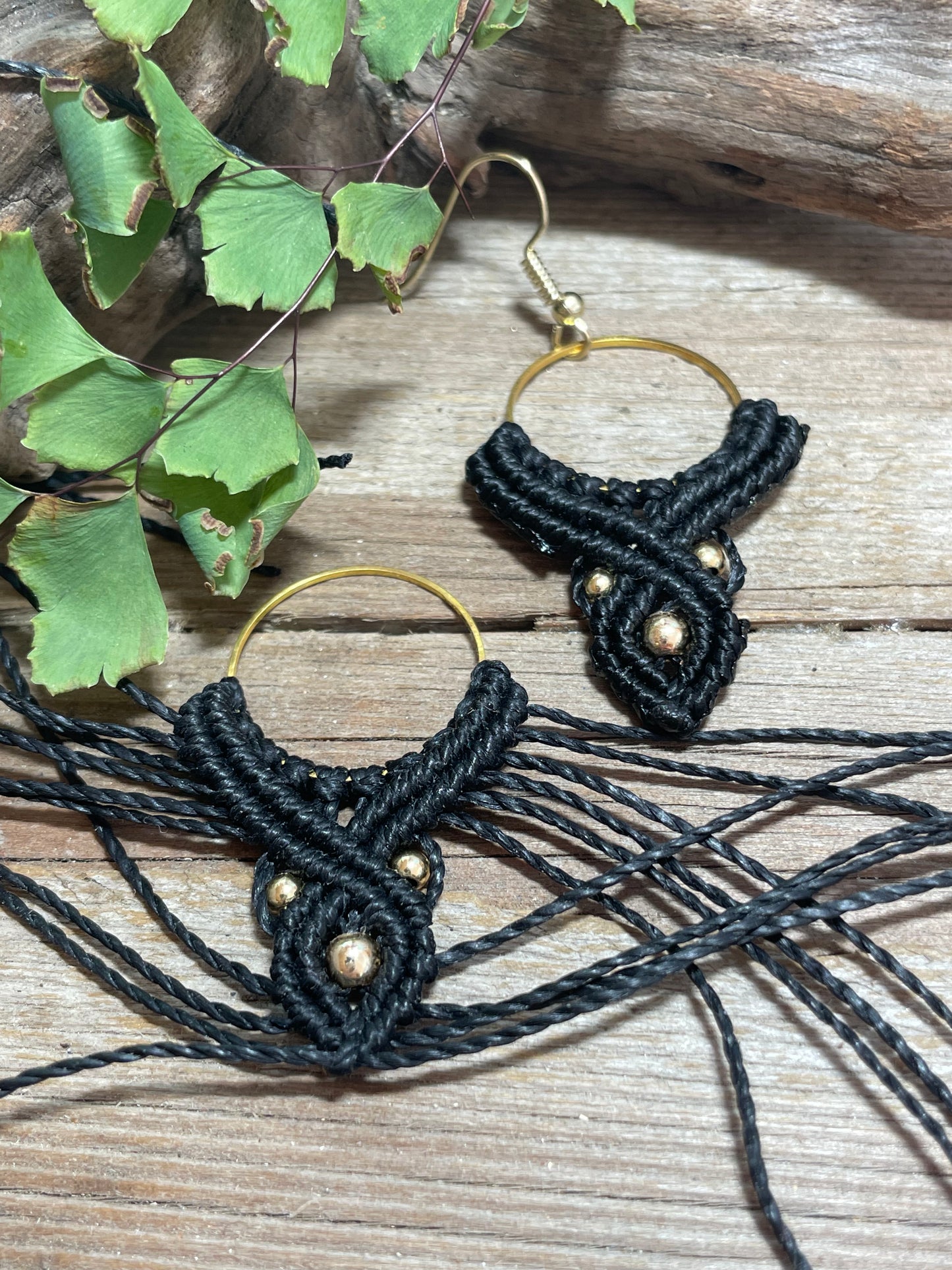 Macramé Drop Sm Boho Earrings Hypo